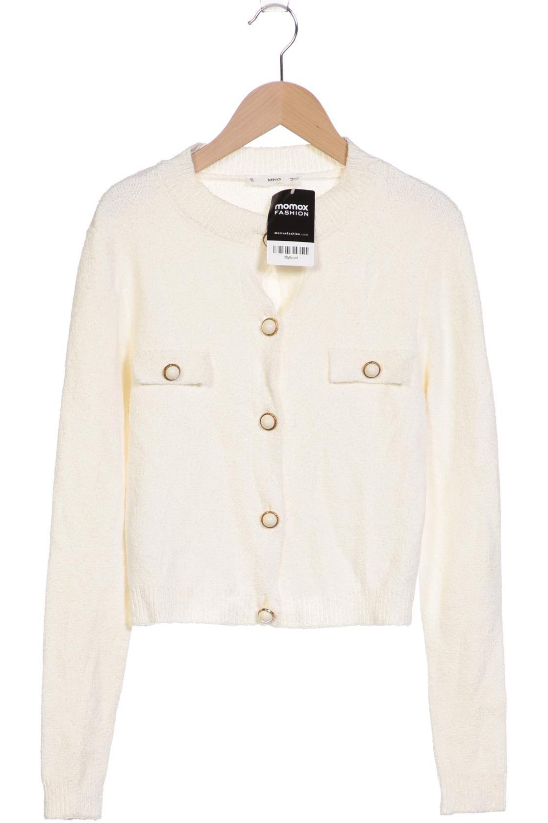 

Mango Damen Strickjacke, weiß, Gr. 36