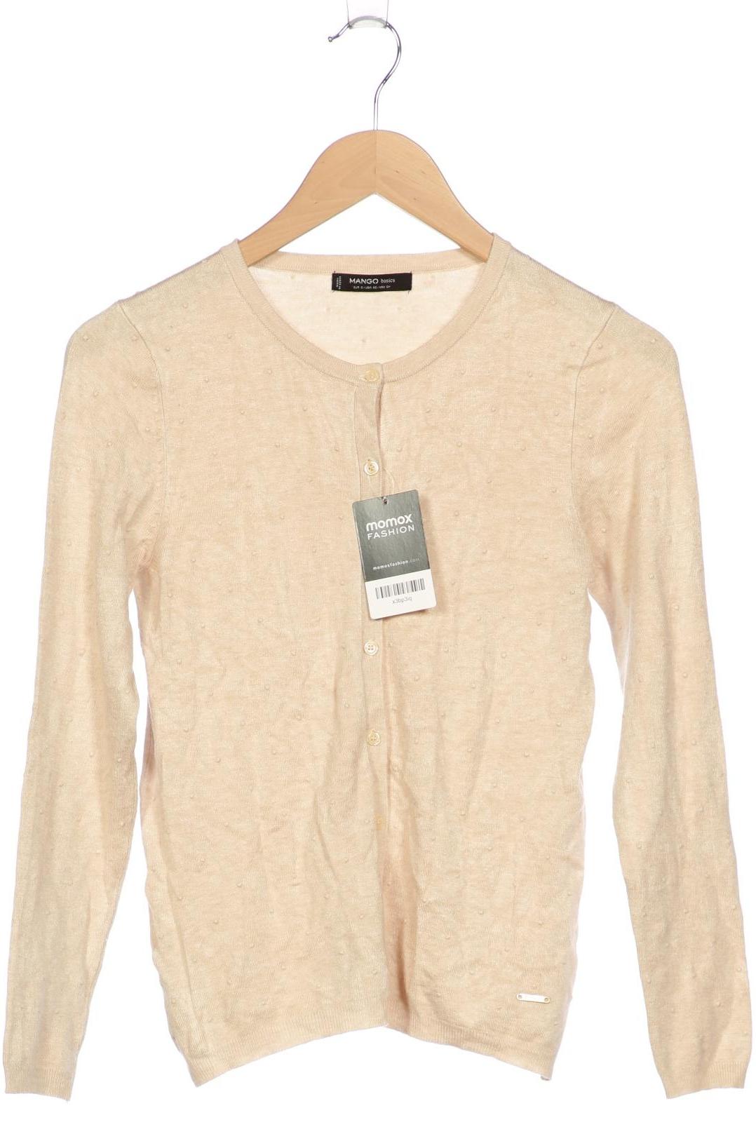 

Mango Damen Strickjacke, beige, Gr. 36