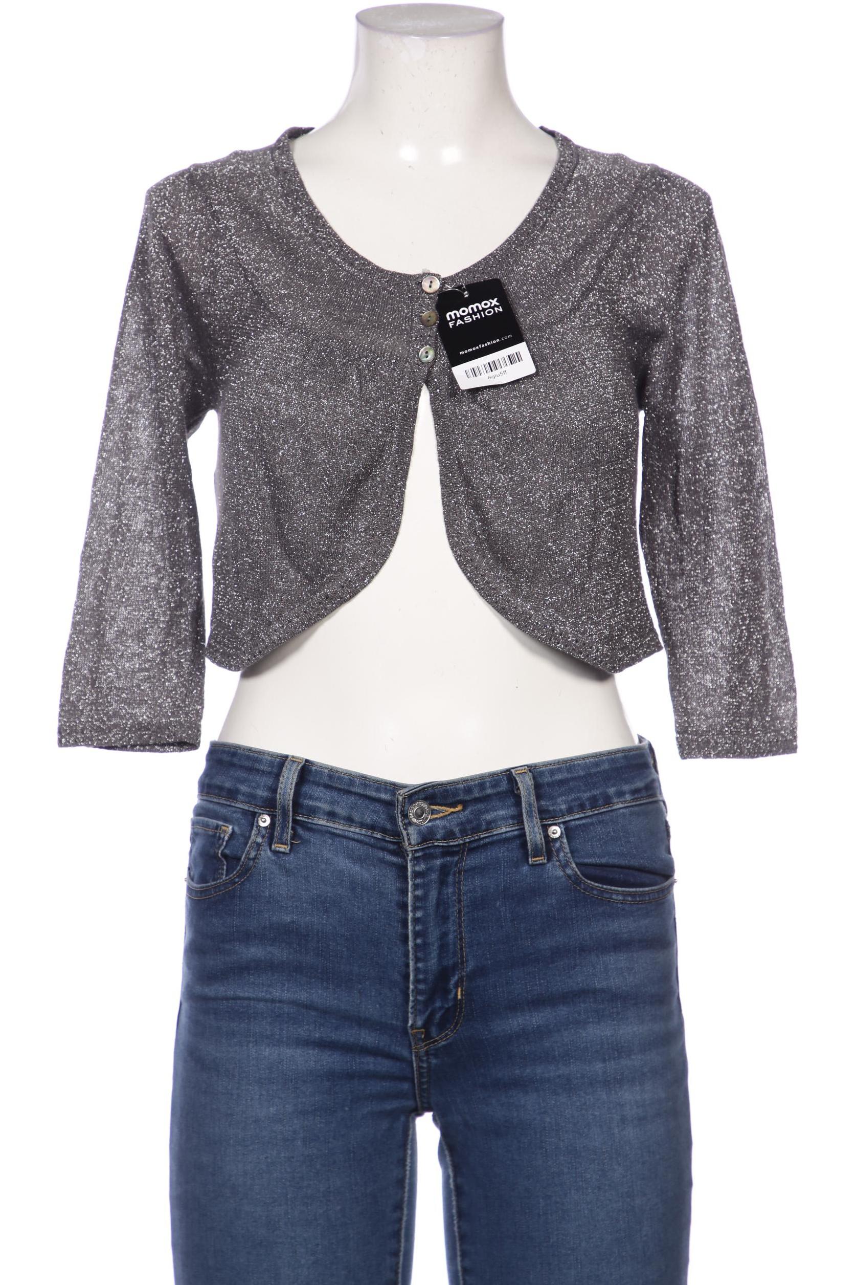 

Mango Damen Strickjacke, silber, Gr. 38