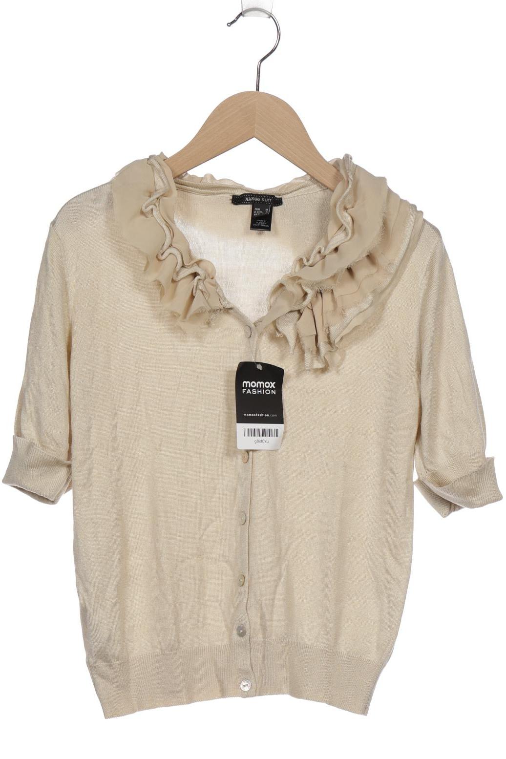 

Mango Damen Strickjacke, beige, Gr. 36