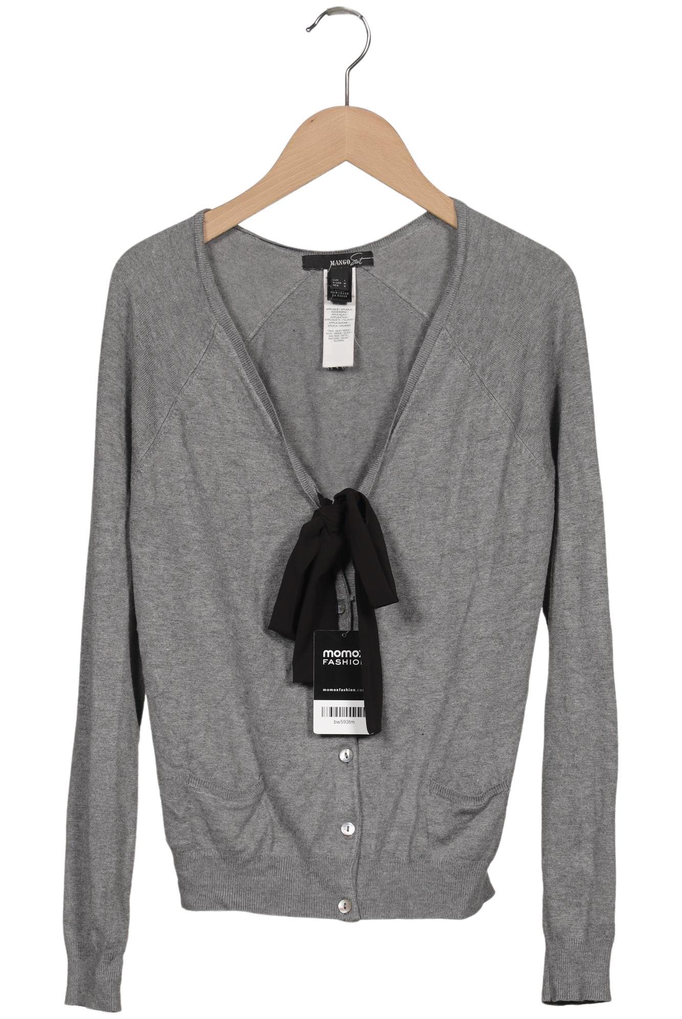 

Mango Damen Strickjacke, grau, Gr. 42