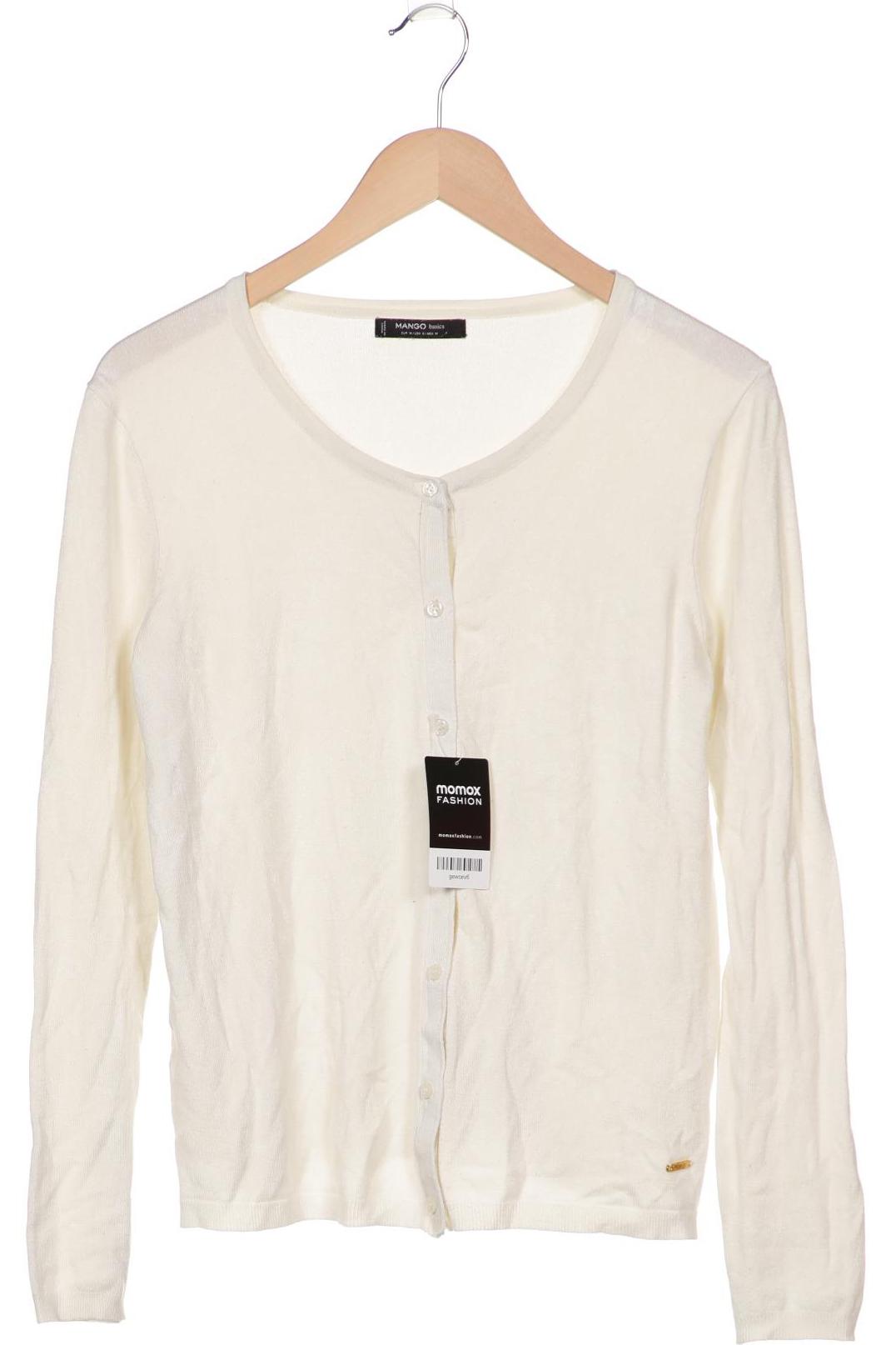 

MANGO Damen Strickjacke, weiß
