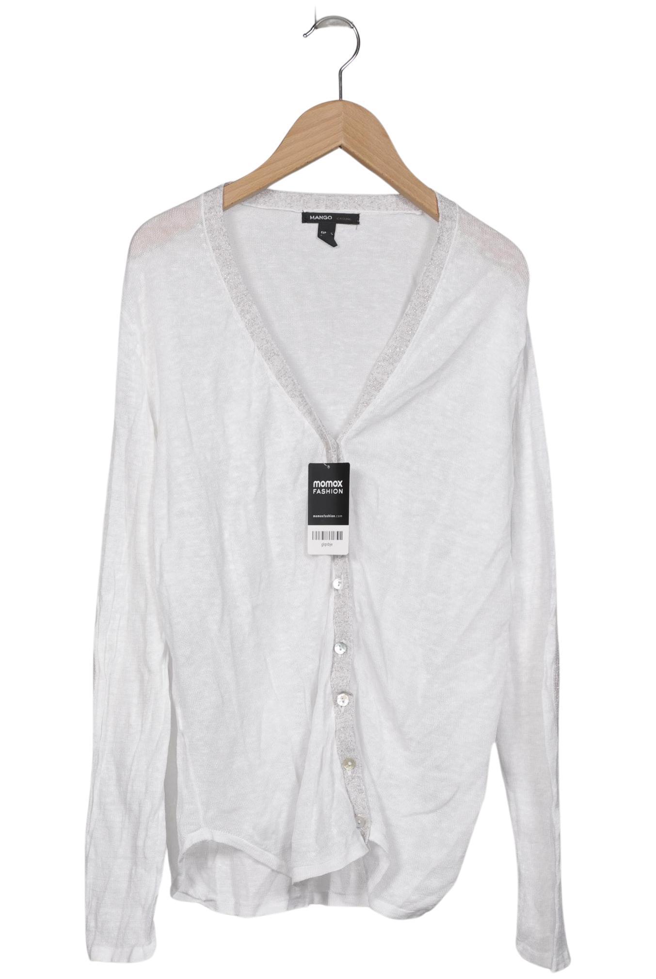 

Mango Damen Strickjacke, weiß, Gr. 44