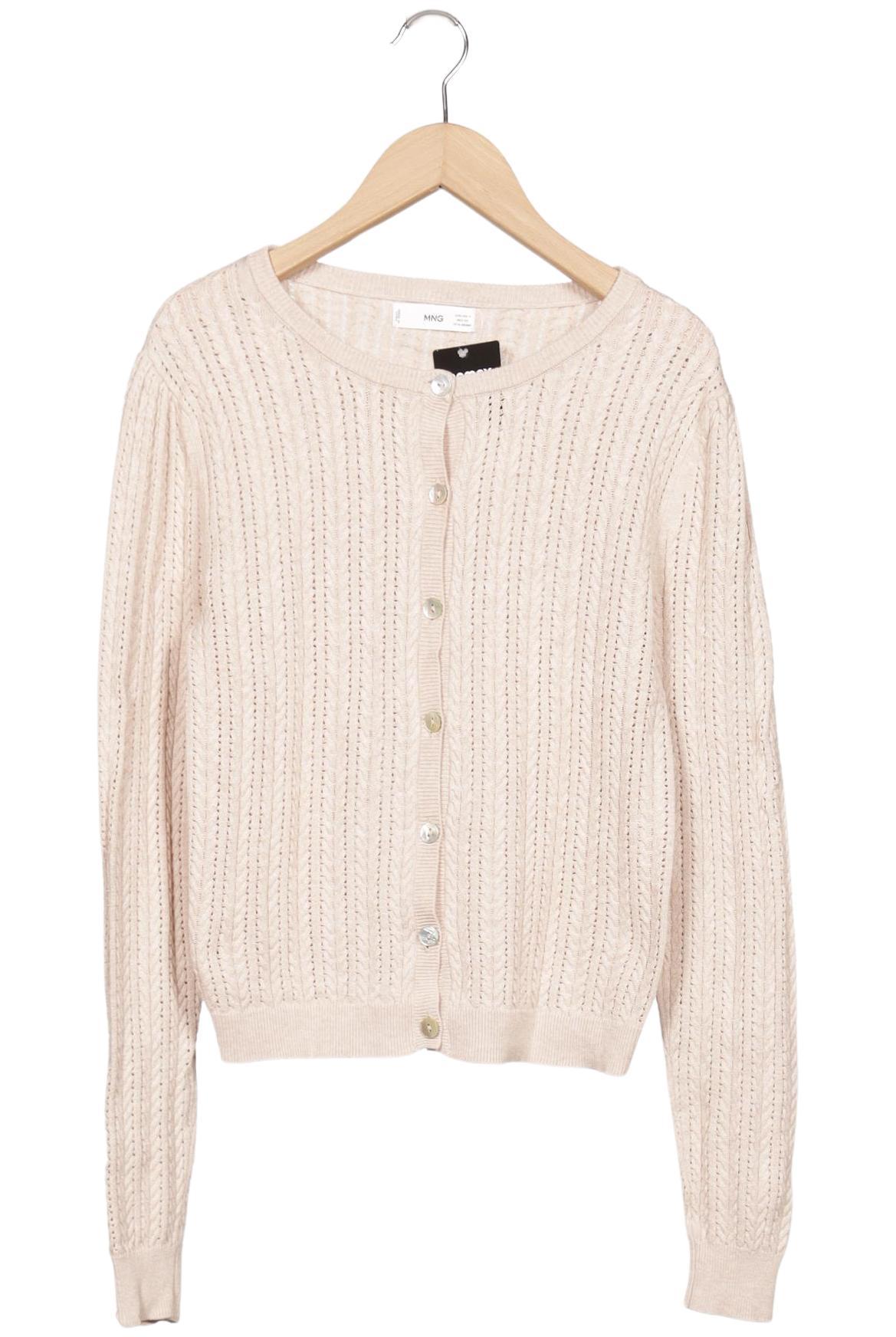 

Mango Damen Strickjacke, beige, Gr. 36