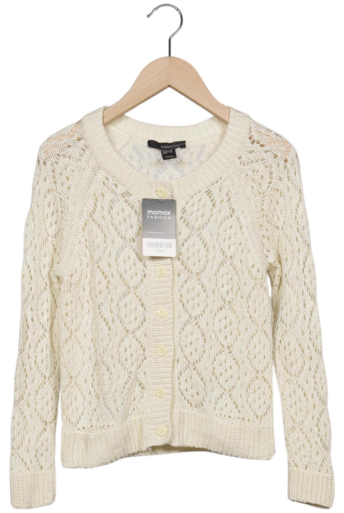 

Mango Damen Strickjacke, cremeweiß, Gr. 36