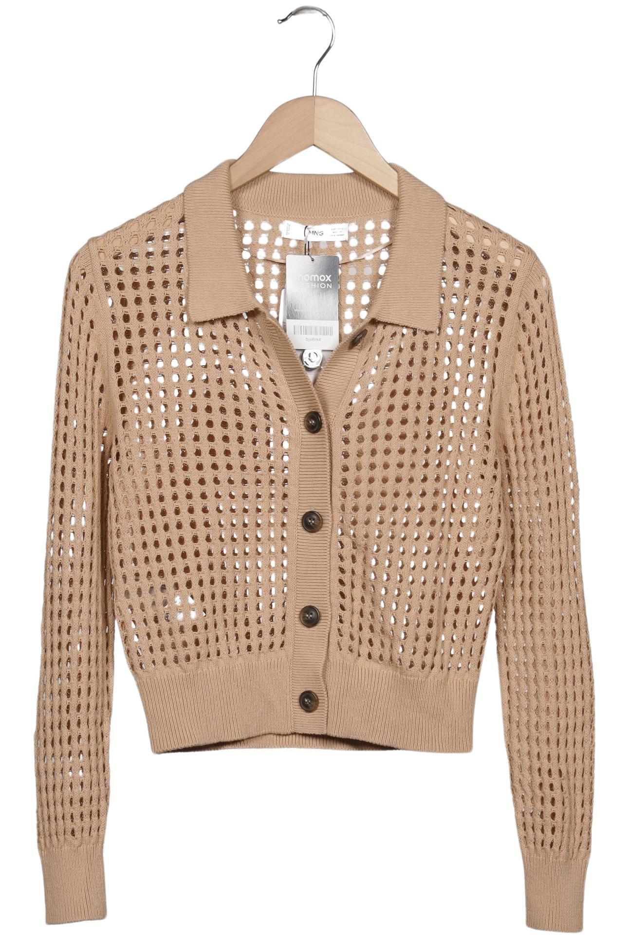 

Mango Damen Strickjacke, beige, Gr. 36