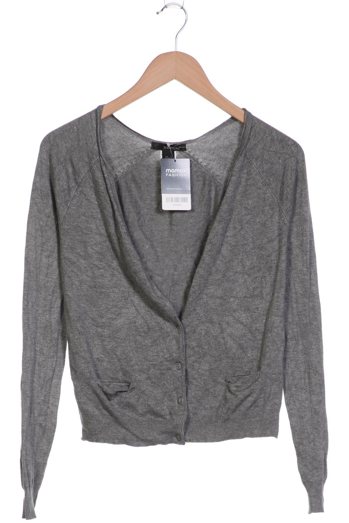

Mango Damen Strickjacke, grau, Gr. 38