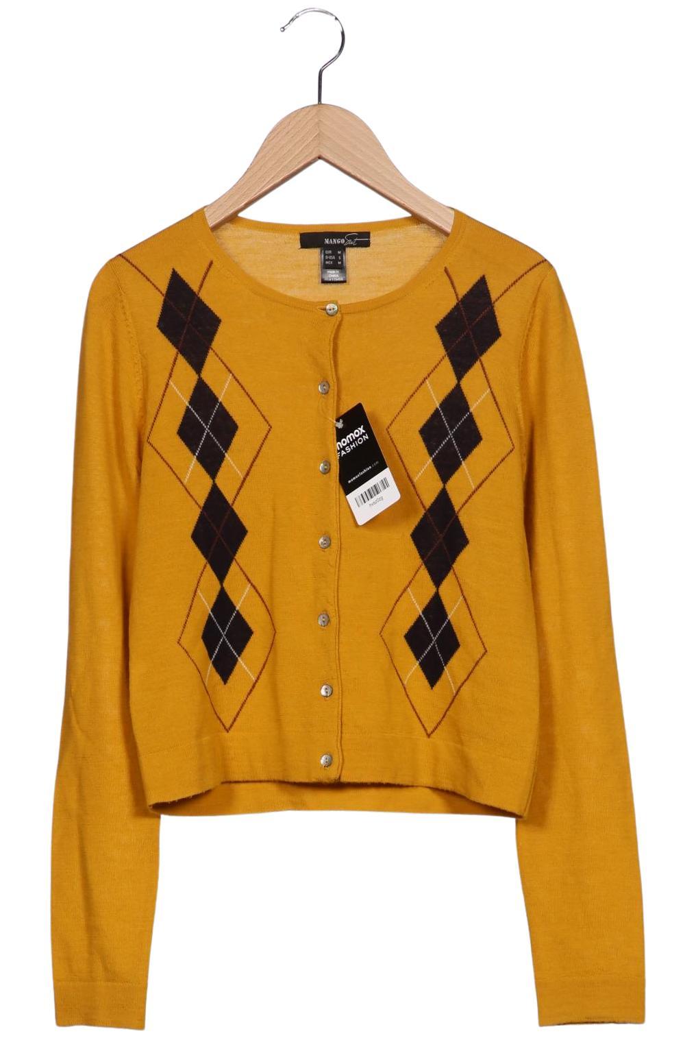 

Mango Damen Strickjacke, gelb, Gr. 38