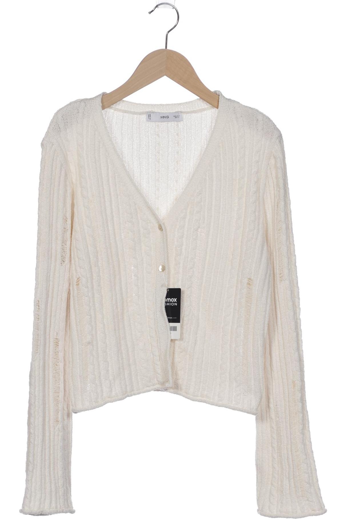 

Mango Damen Strickjacke, weiß, Gr. 42