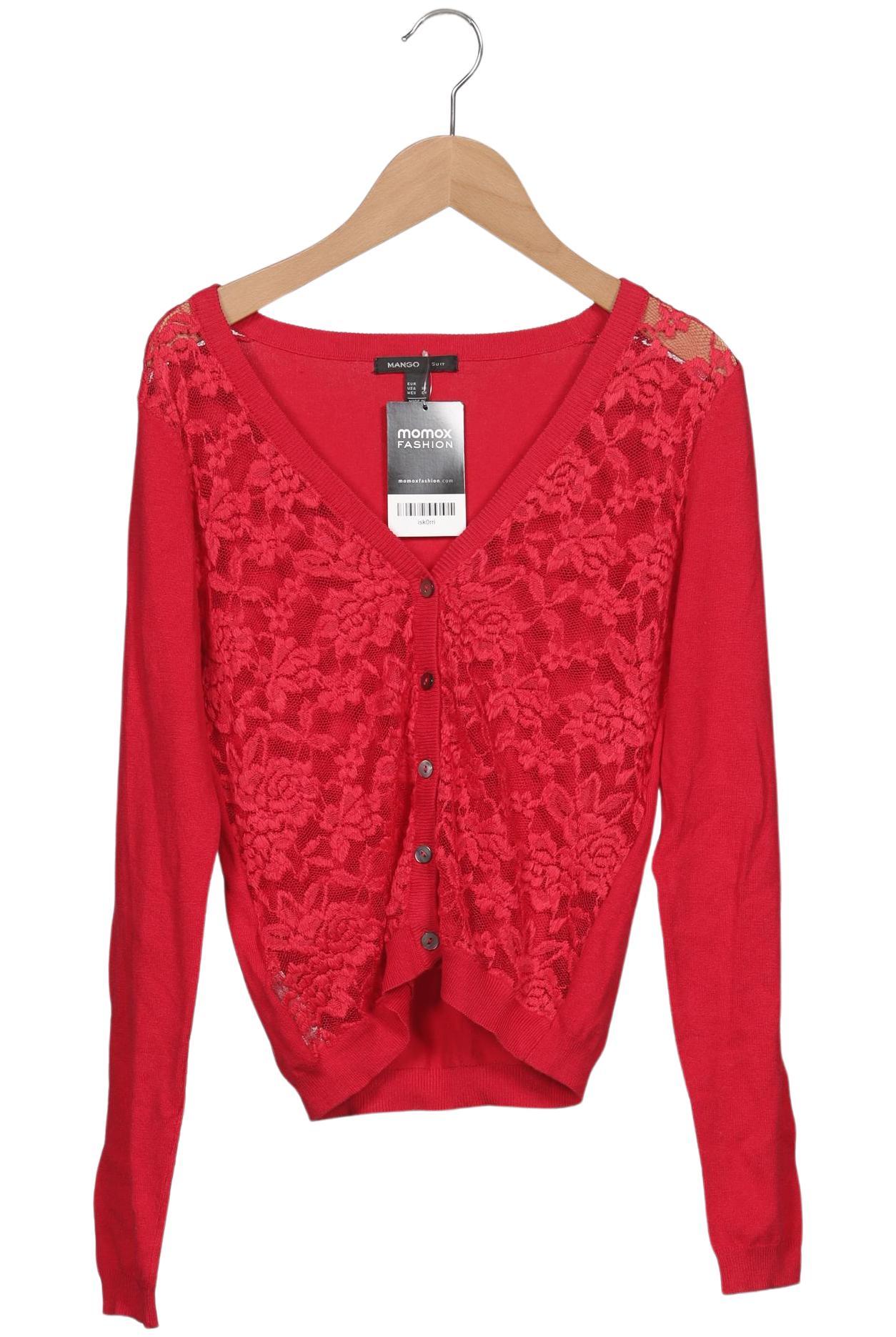 

Mango Damen Strickjacke, rot, Gr. 36