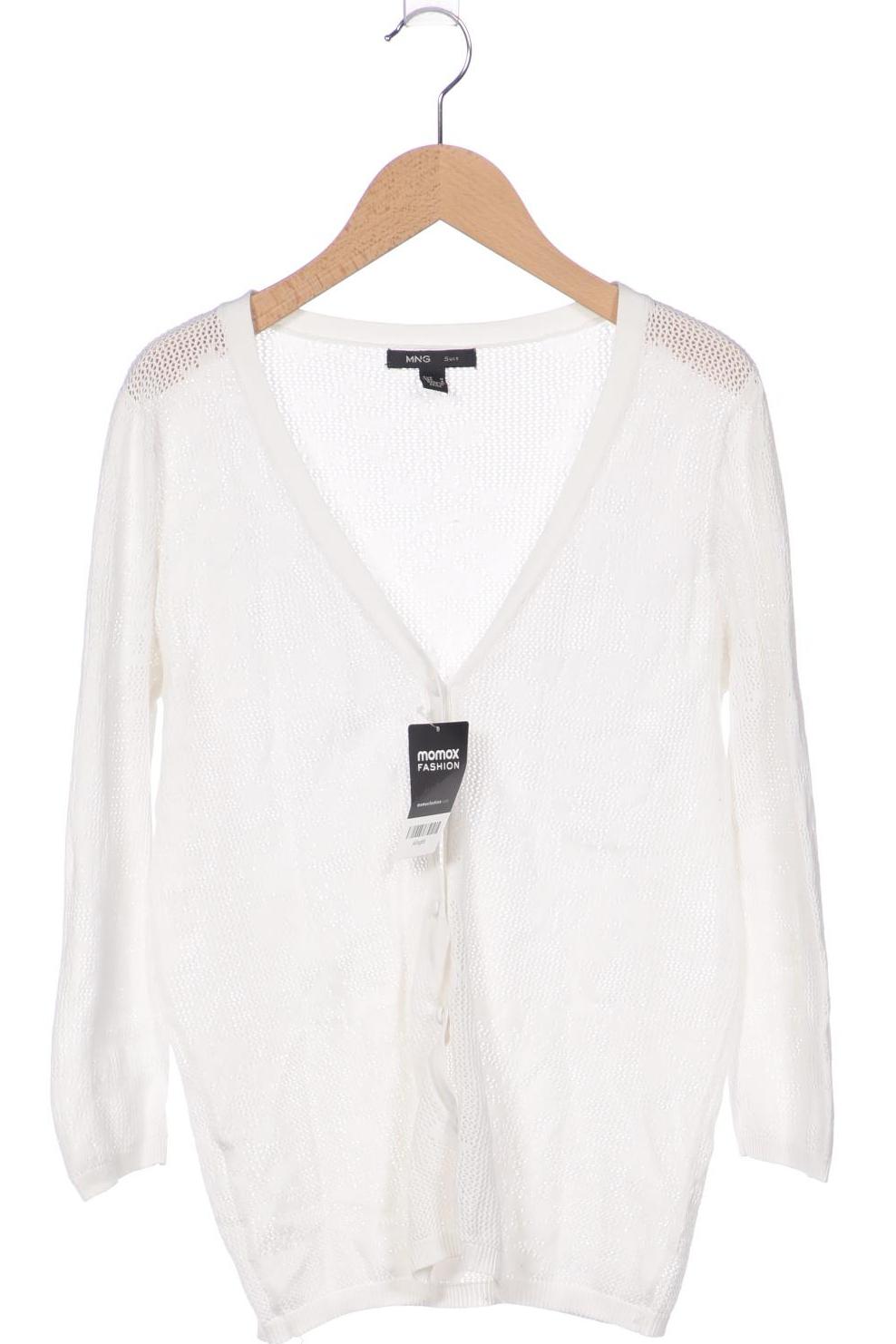 

Mango Damen Strickjacke, weiß, Gr. 38