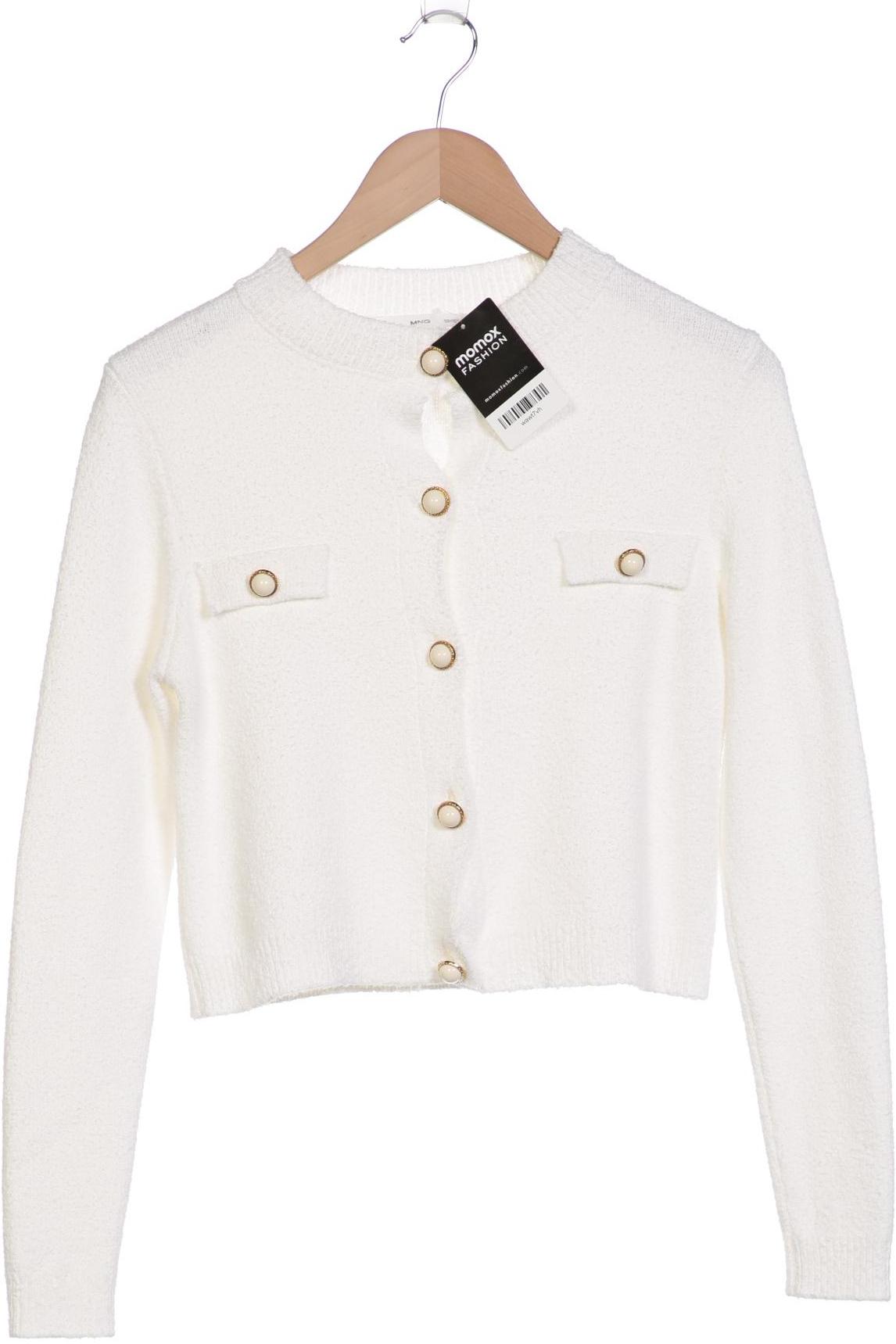 

Mango Damen Strickjacke, weiß, Gr. 36