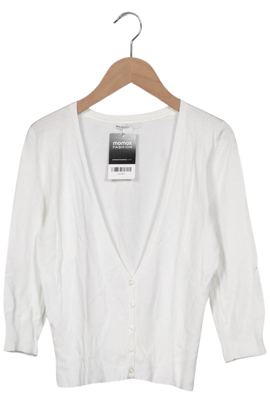 

Mango Damen Strickjacke, weiß, Gr. 38