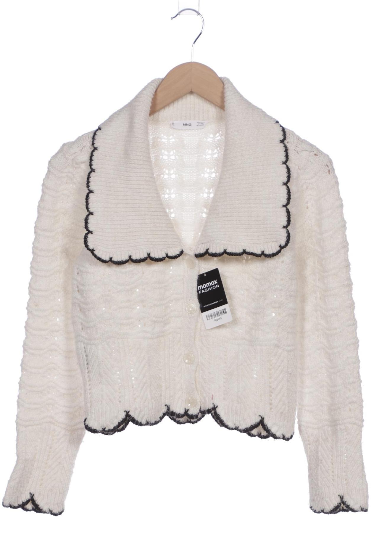 

Mango Damen Strickjacke, weiß, Gr. 34