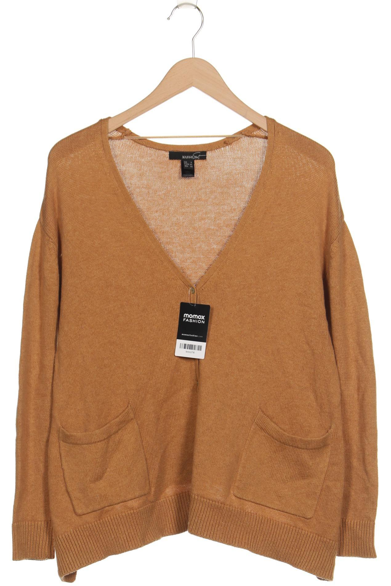 

Mango Damen Strickjacke, orange, Gr. 36