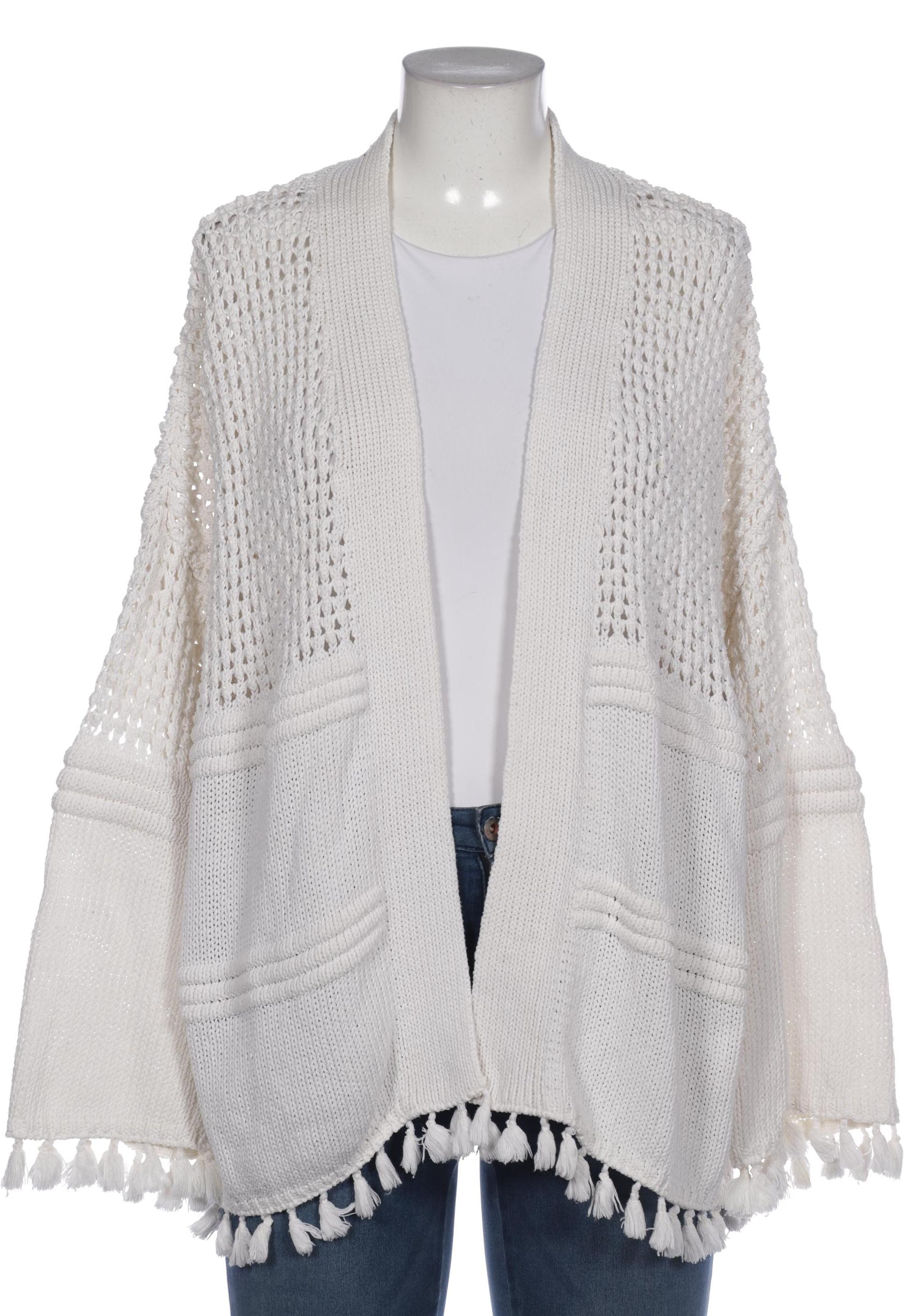 

Mango Damen Strickjacke, weiß, Gr. 38