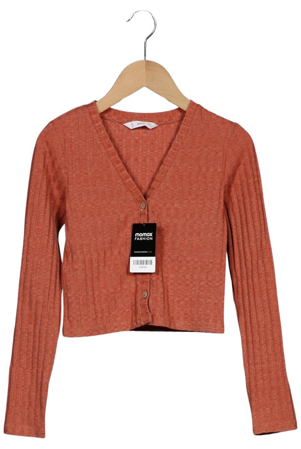 

Mango Damen Strickjacke, orange, Gr. 36