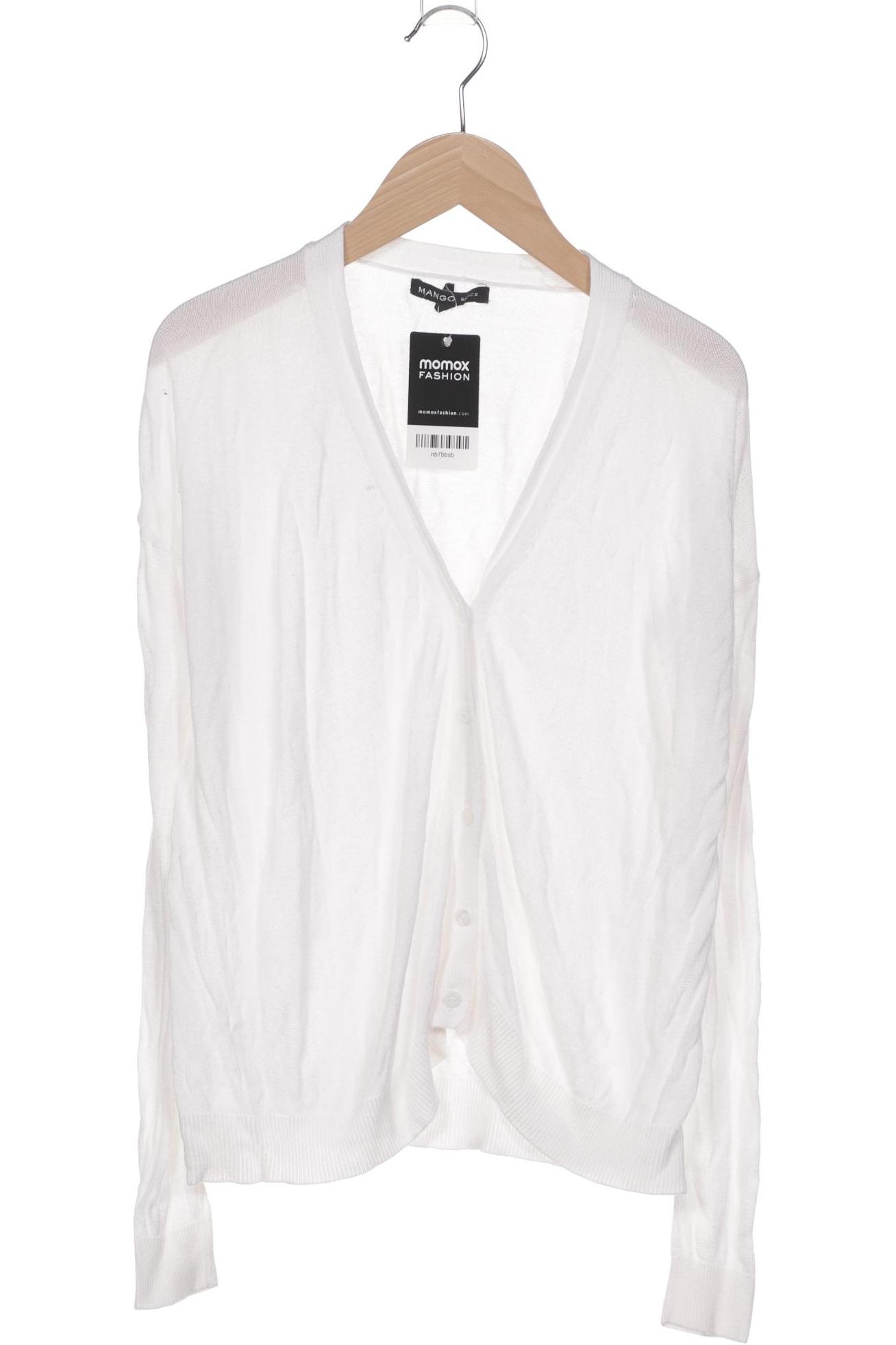 

Mango Damen Strickjacke, weiß, Gr. 36