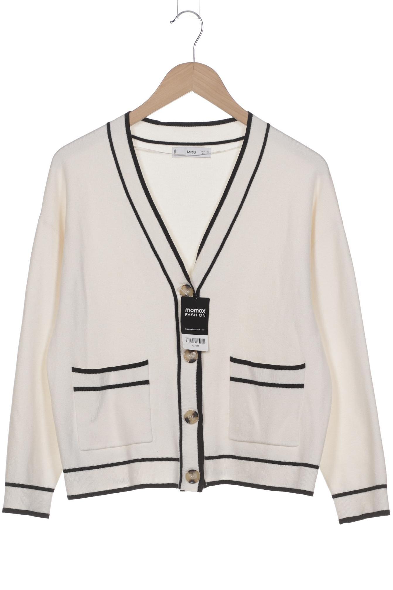 

Mango Damen Strickjacke, weiß, Gr. 34