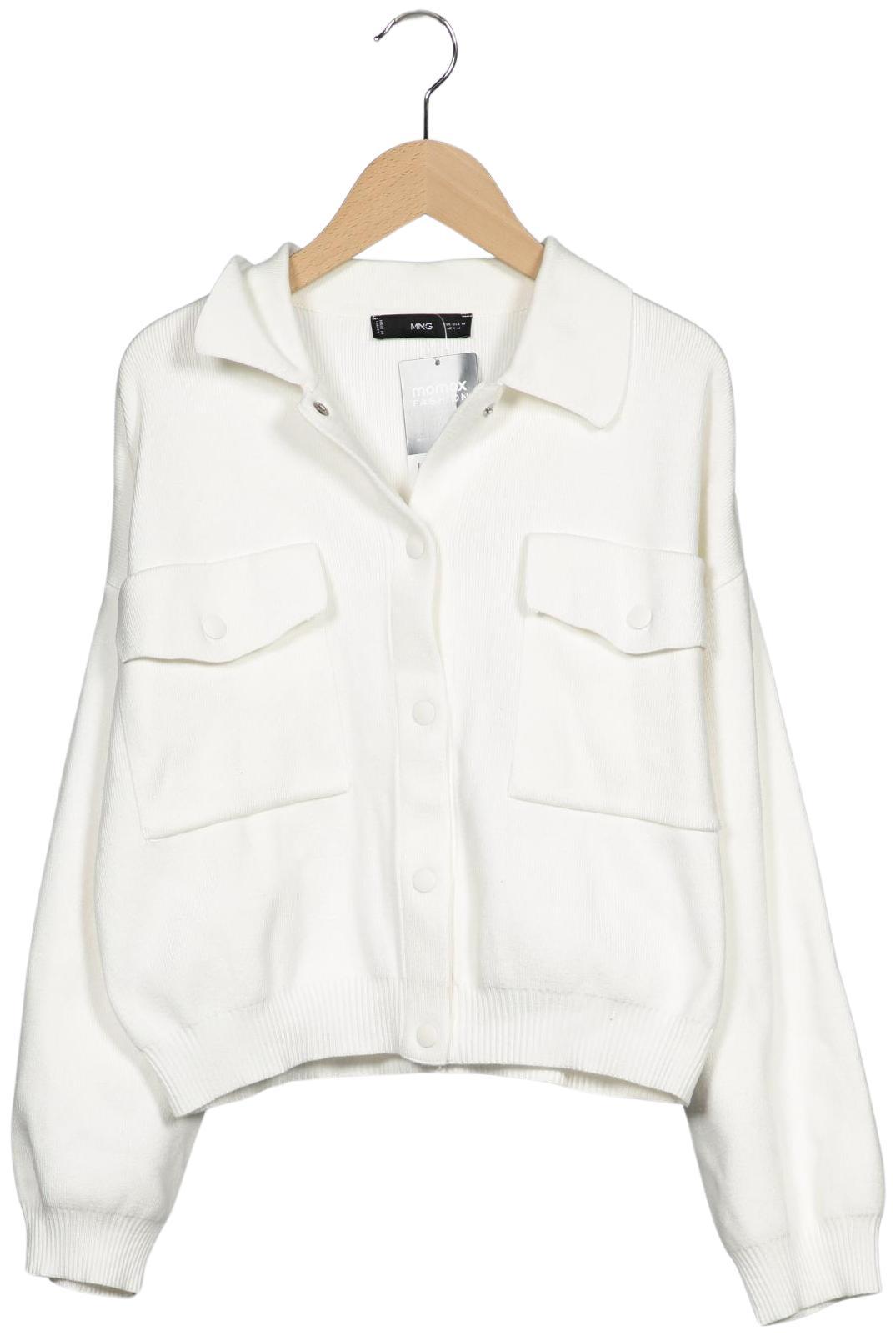 

Mango Damen Strickjacke, weiß, Gr. 38