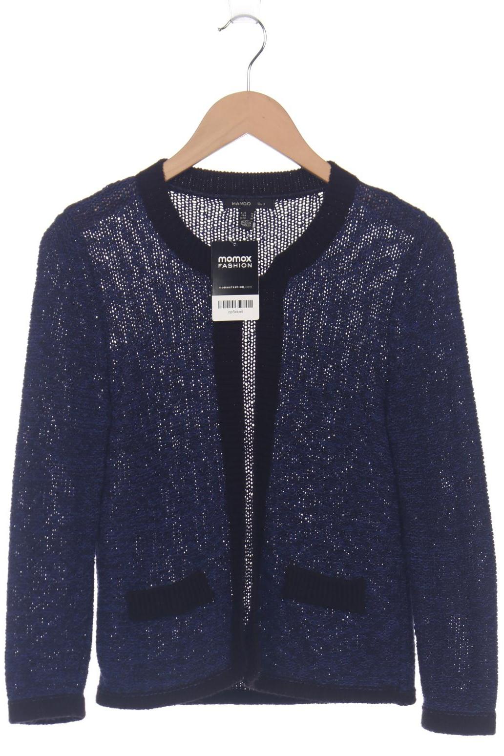 

Mango Damen Strickjacke, blau, Gr. 38