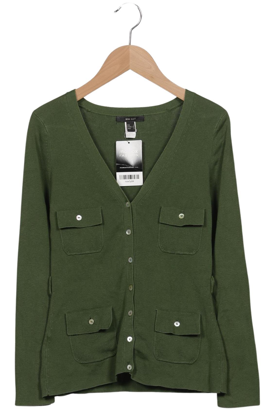 

Mango Damen Strickjacke, grün, Gr. 36