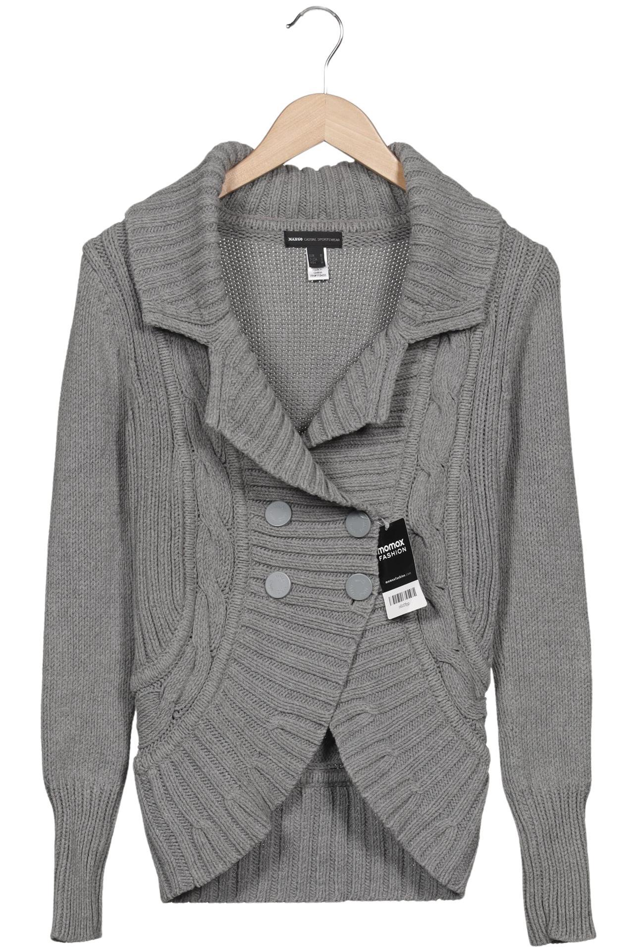 

Mango Damen Strickjacke, grau, Gr. 38