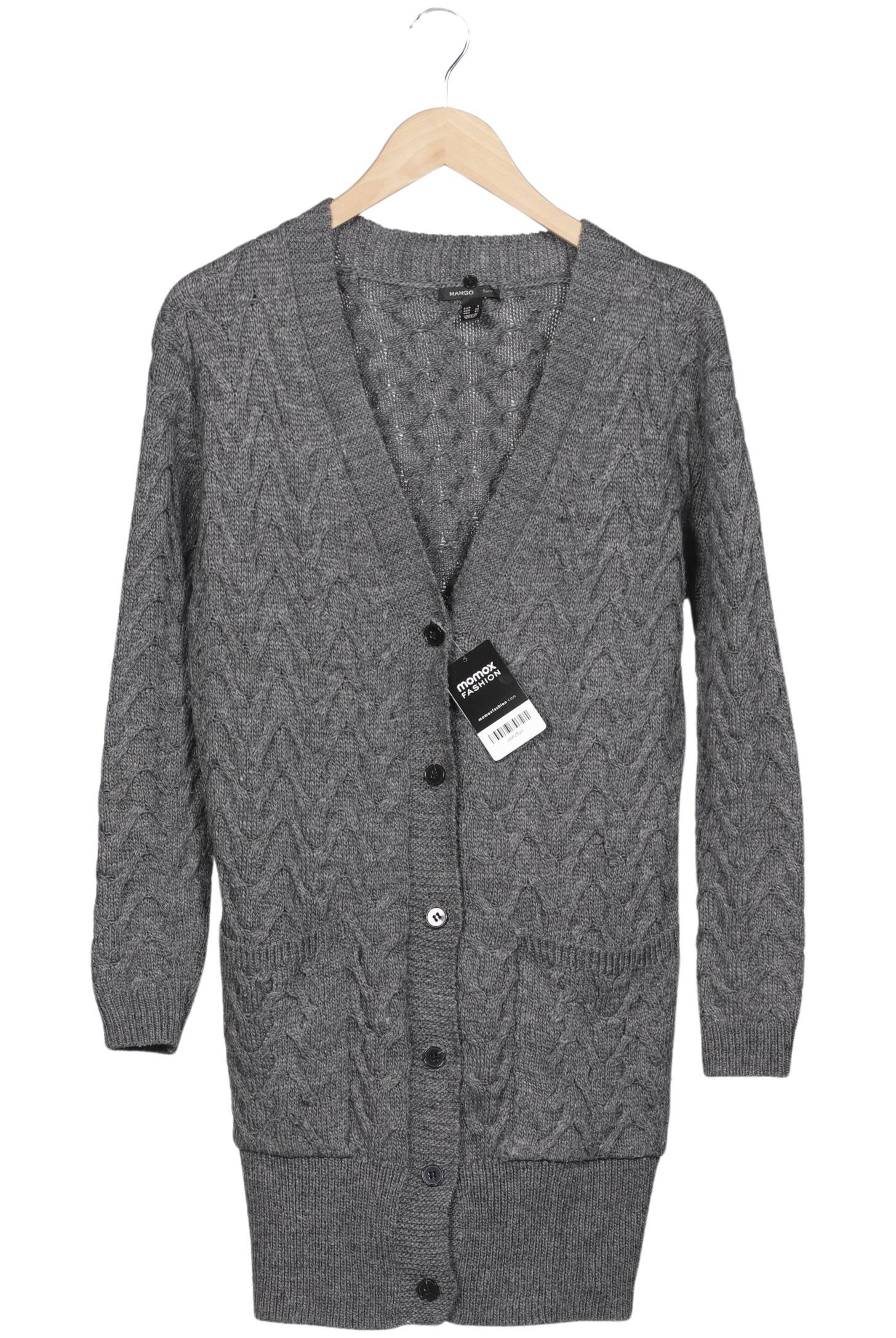 

Mango Damen Strickjacke, grau, Gr. 36