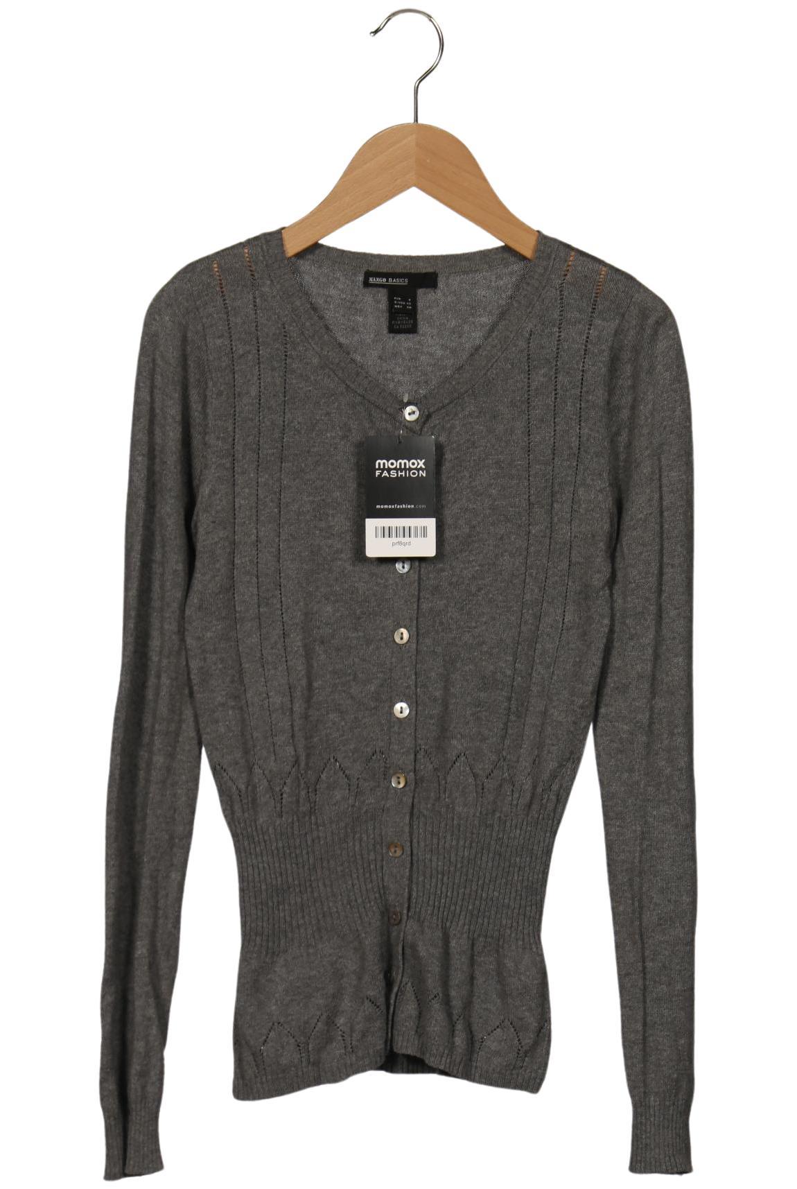 

Mango Damen Strickjacke, grau, Gr. 36