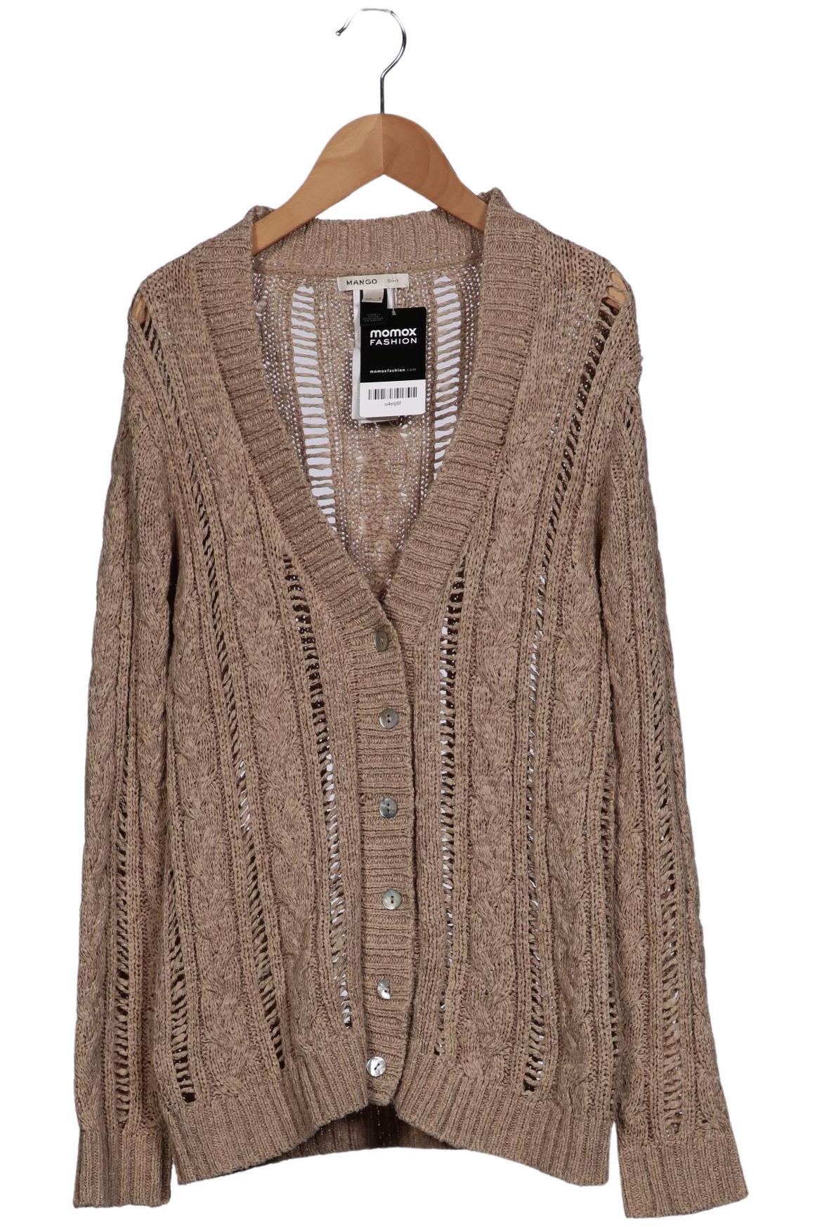 

Mango Damen Strickjacke, beige, Gr. 38