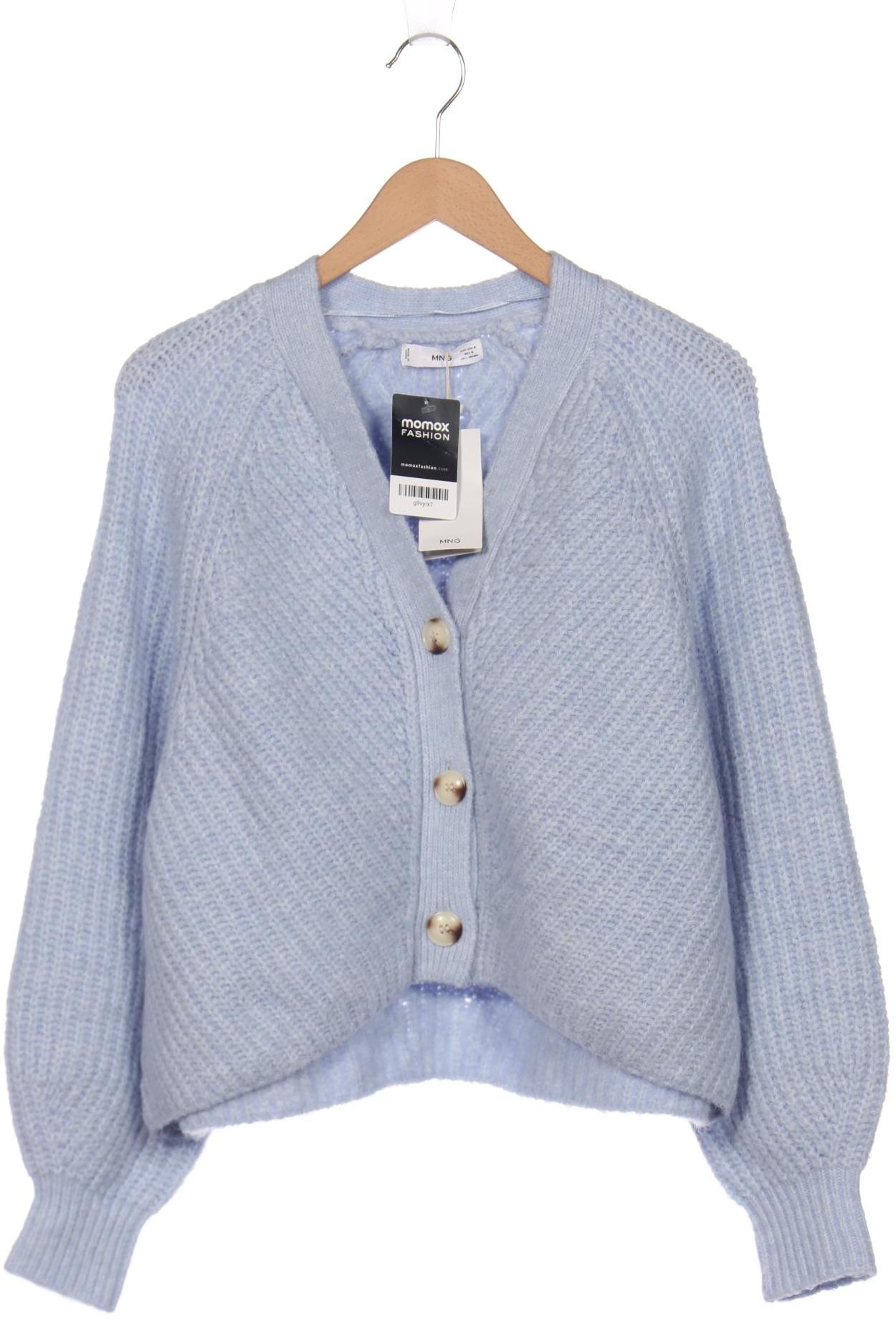

Mango Damen Strickjacke, hellblau, Gr. 38