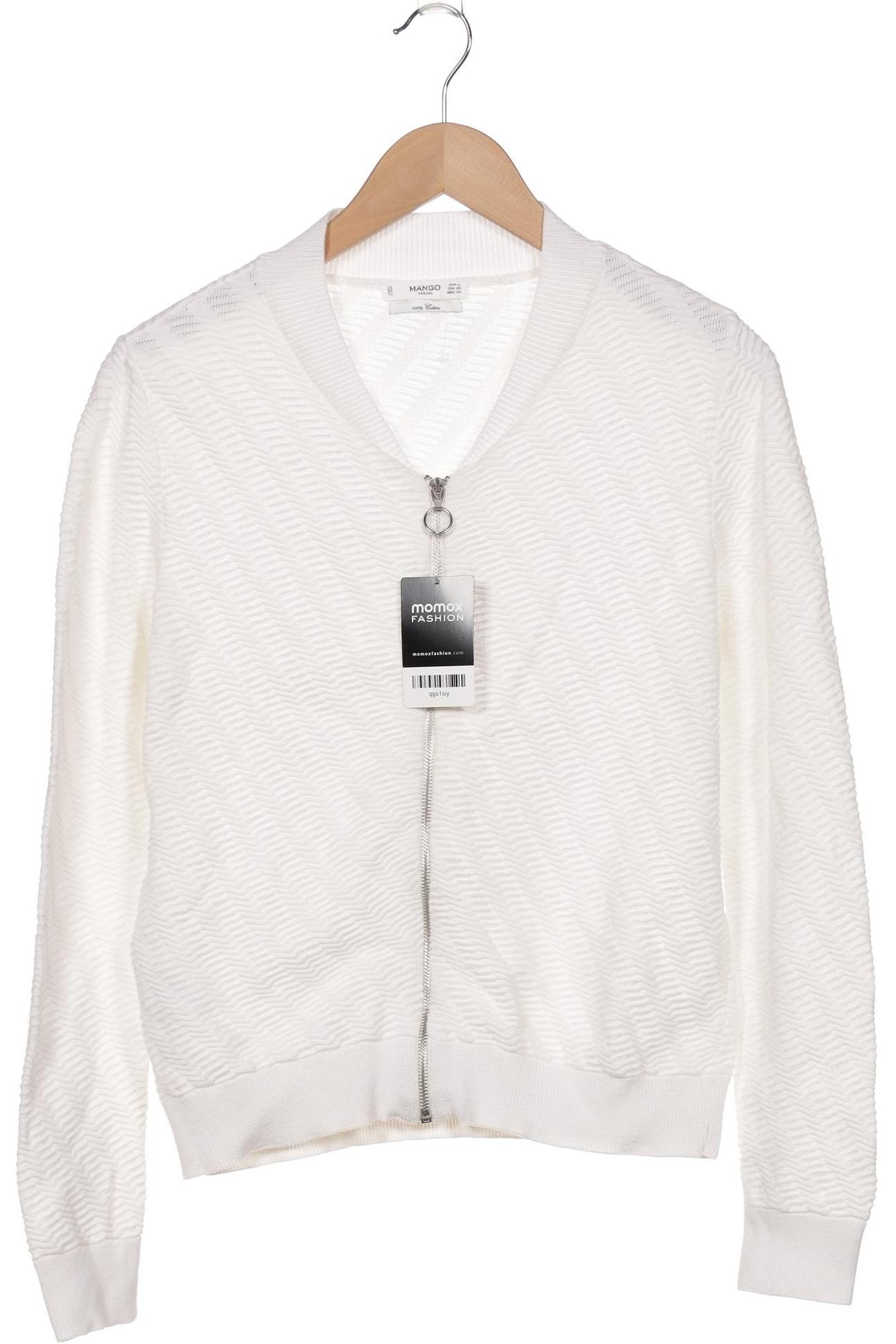 

Mango Damen Strickjacke, weiß, Gr. 36