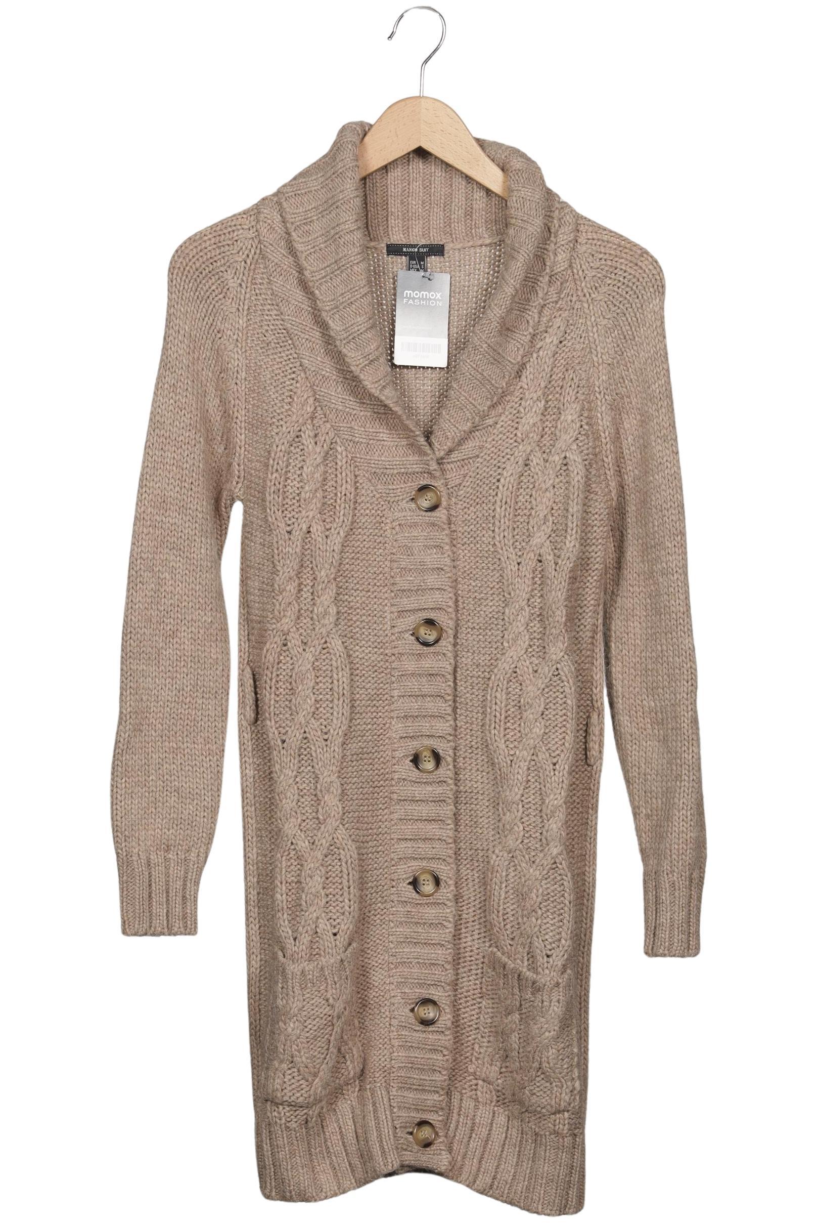 

Mango Damen Strickjacke, beige, Gr. 38