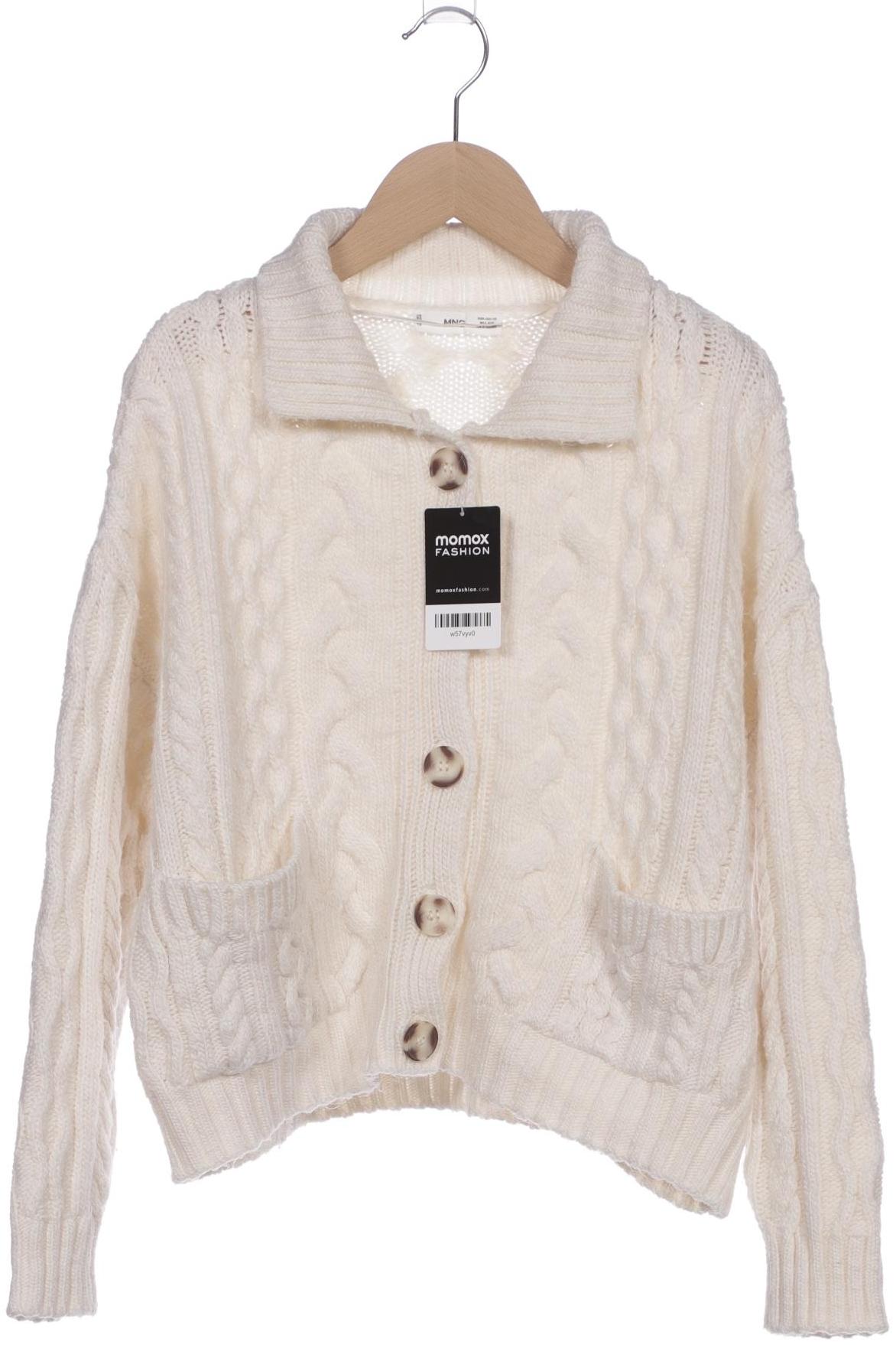 

Mango Damen Strickjacke, weiß, Gr. 34