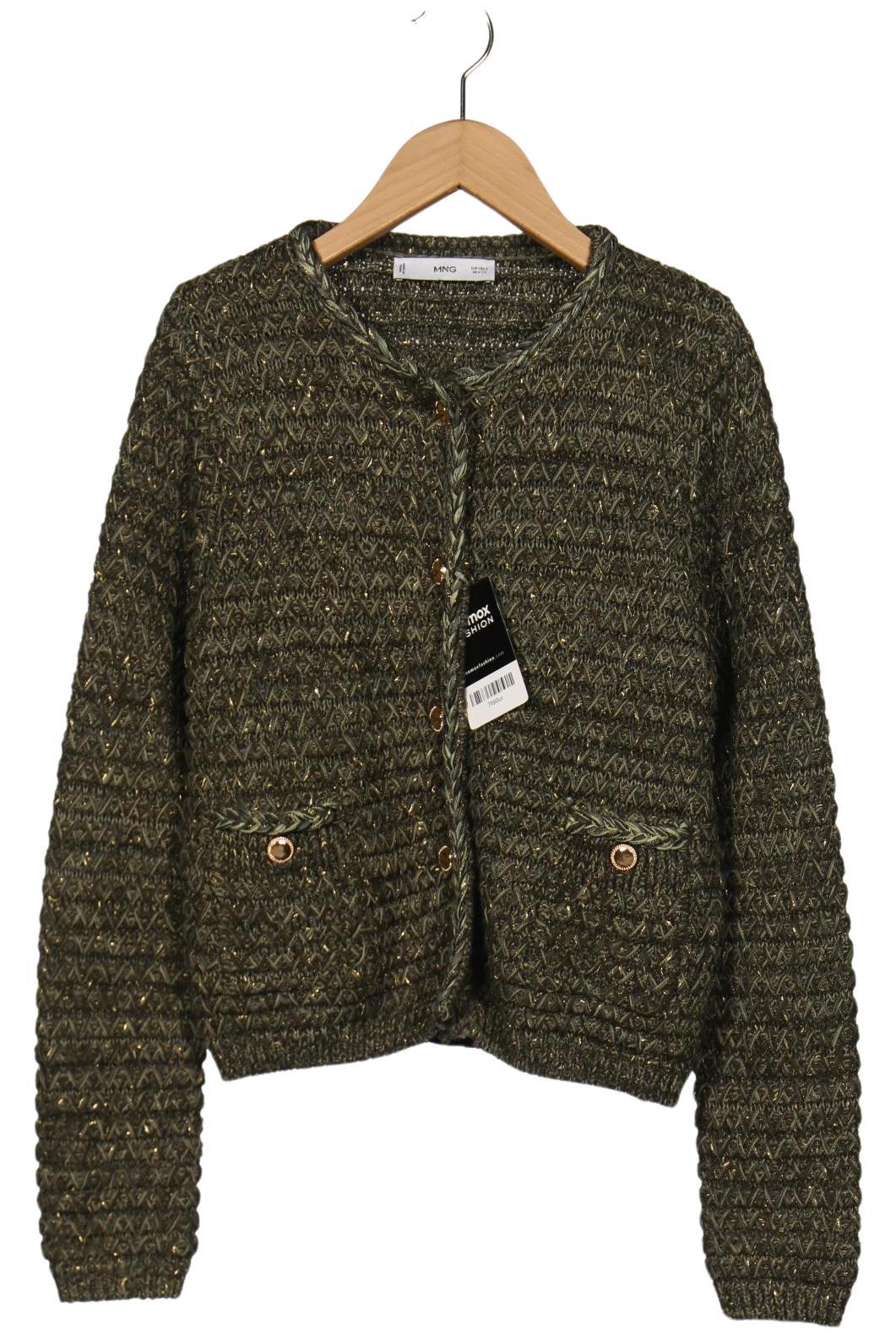 

Mango Damen Strickjacke, grün, Gr. 36