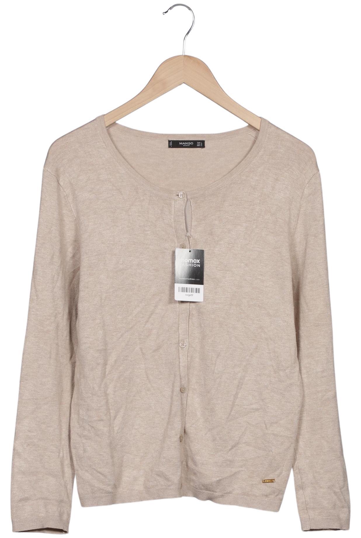 

Mango Damen Strickjacke, beige, Gr. 42