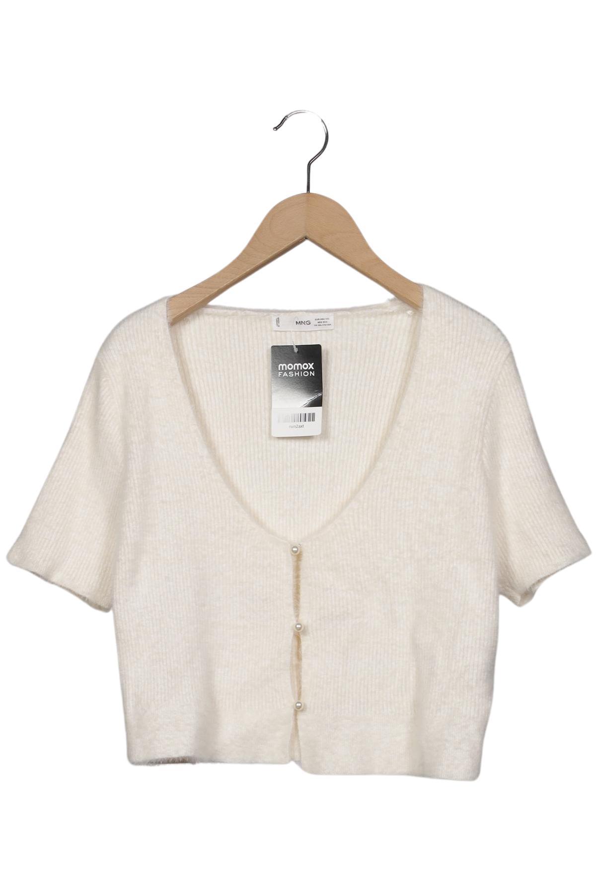 

Mango Damen Strickjacke, cremeweiß, Gr. 46