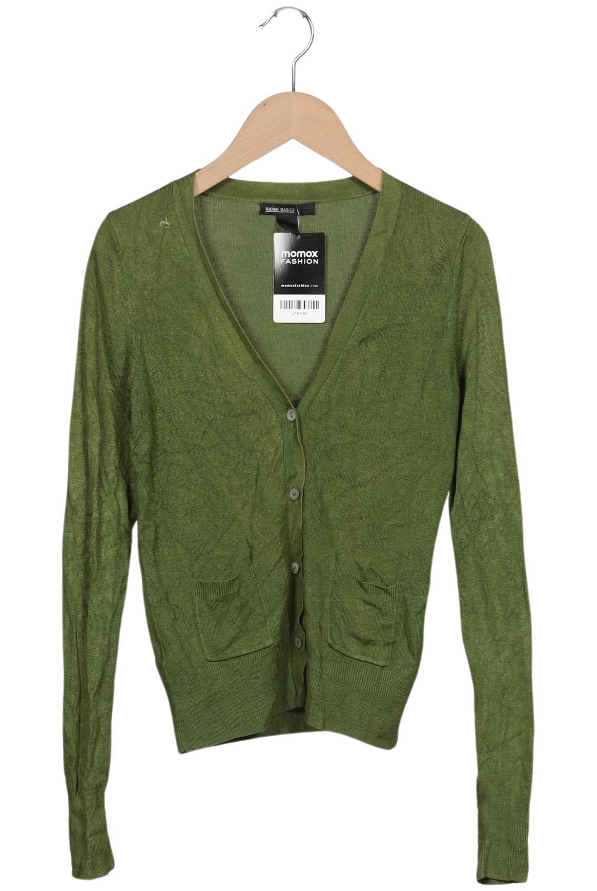 

Mango Damen Strickjacke, grün, Gr. 36