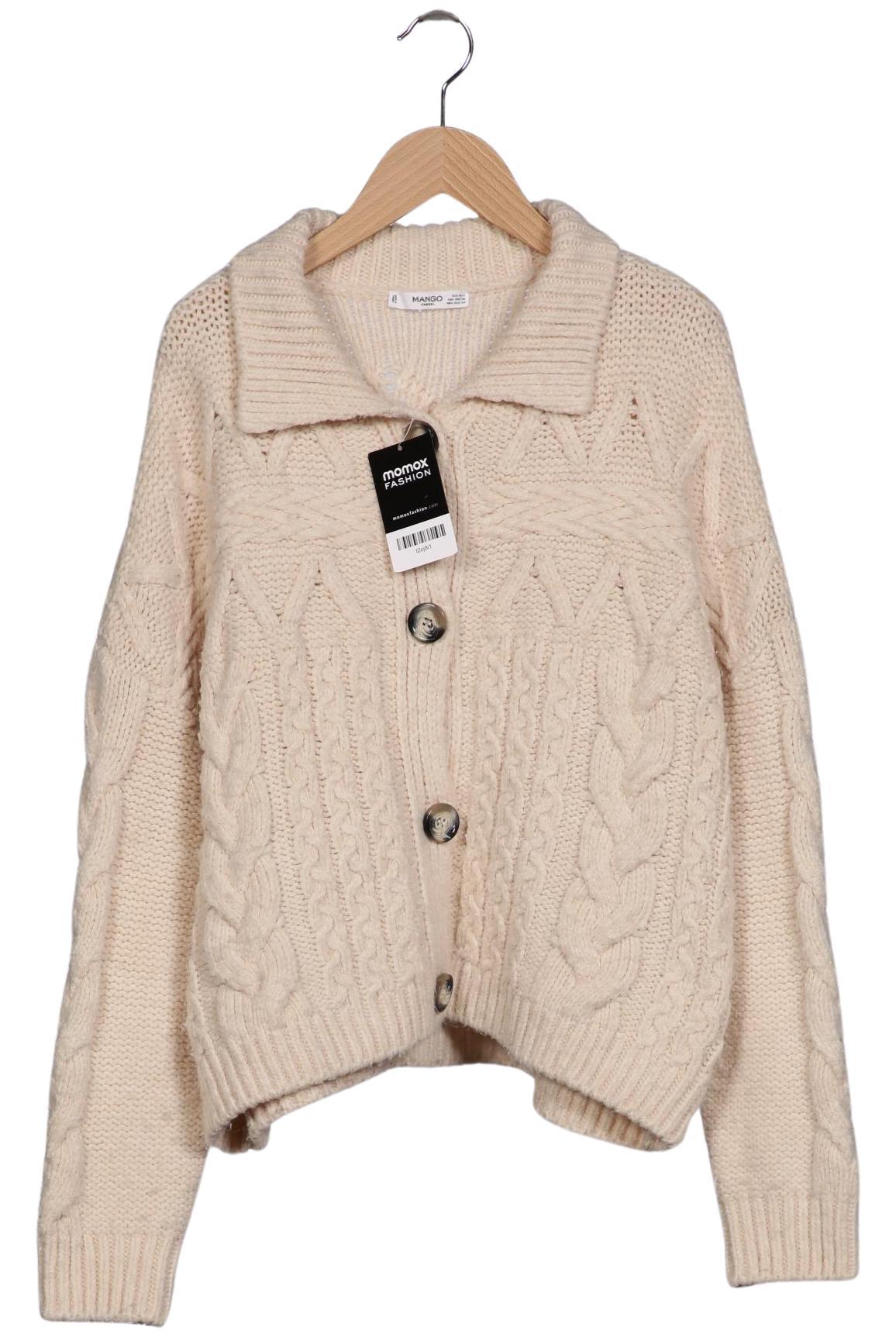

Mango Damen Strickjacke, beige, Gr. 34