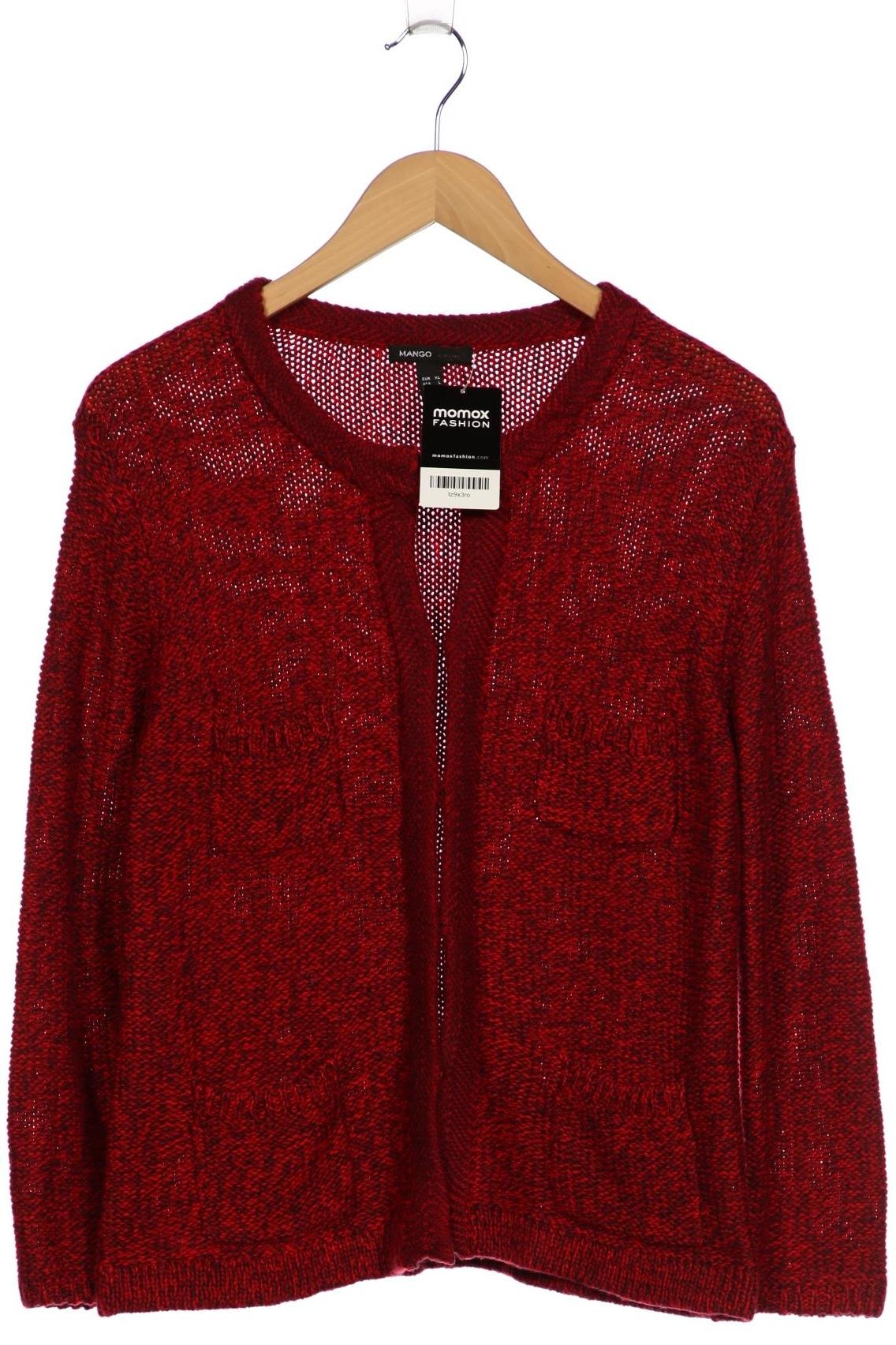 

Mango Damen Strickjacke, rot, Gr. 44