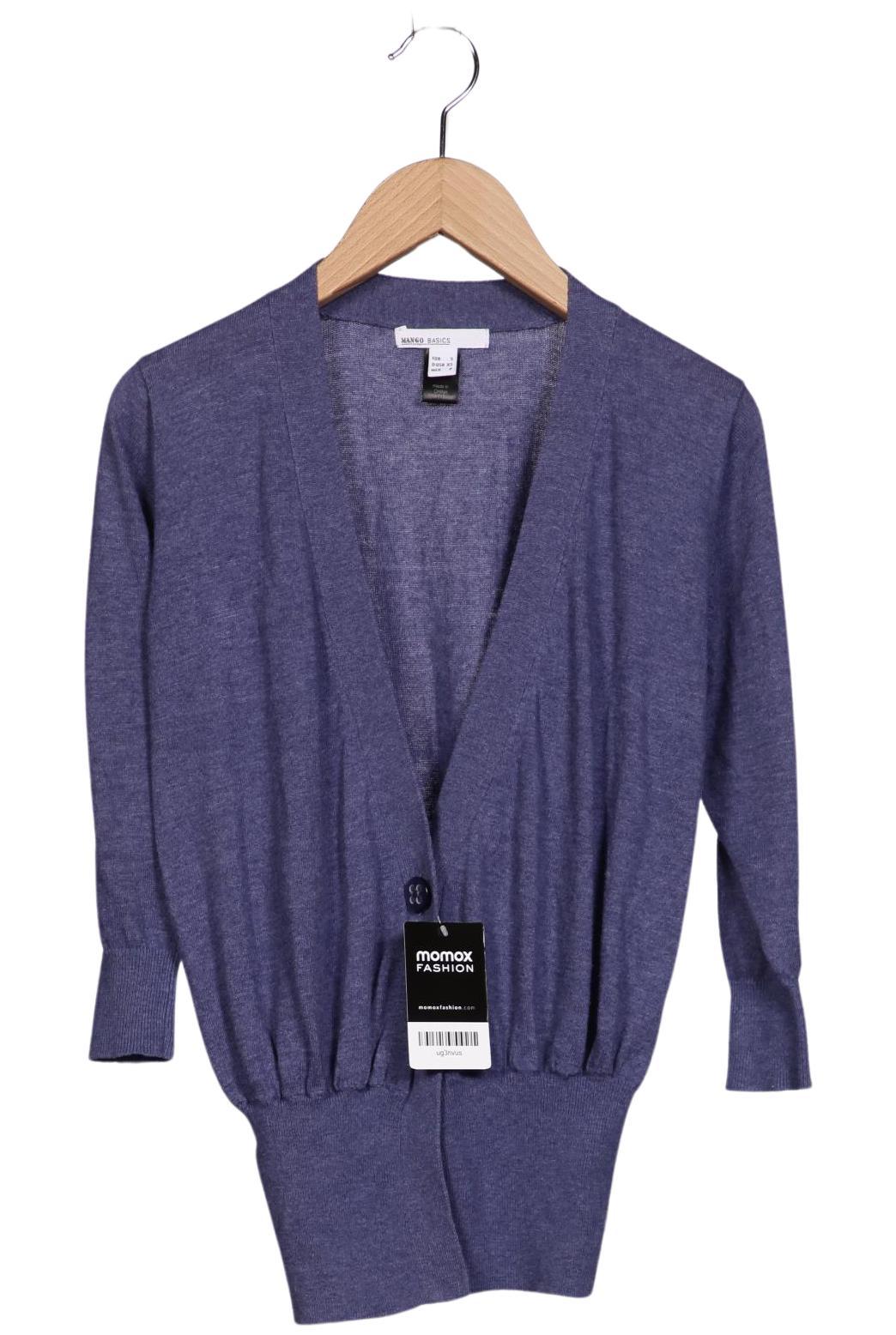 

Mango Damen Strickjacke, blau, Gr. 36