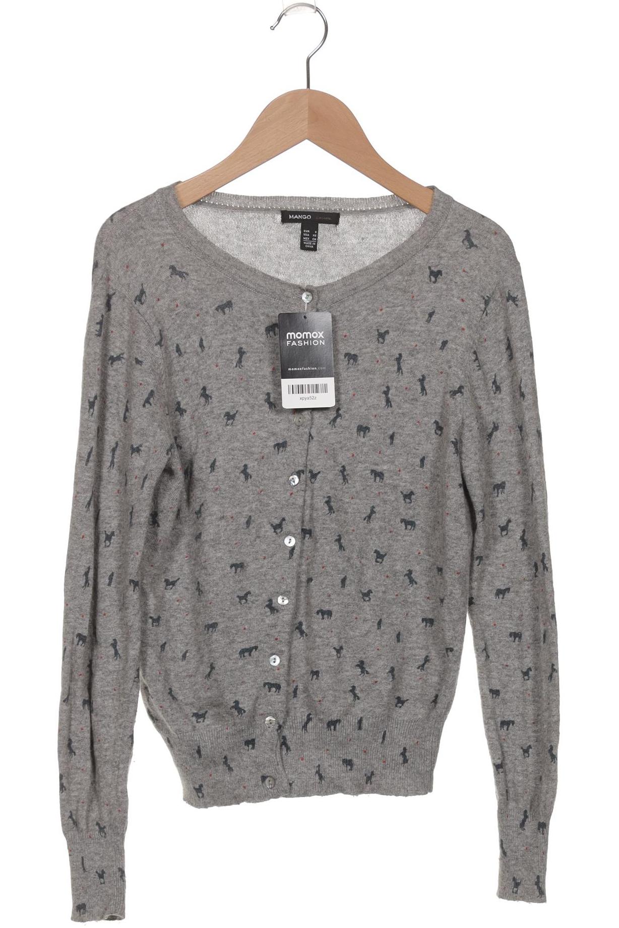 

Mango Damen Strickjacke, grau, Gr. 36