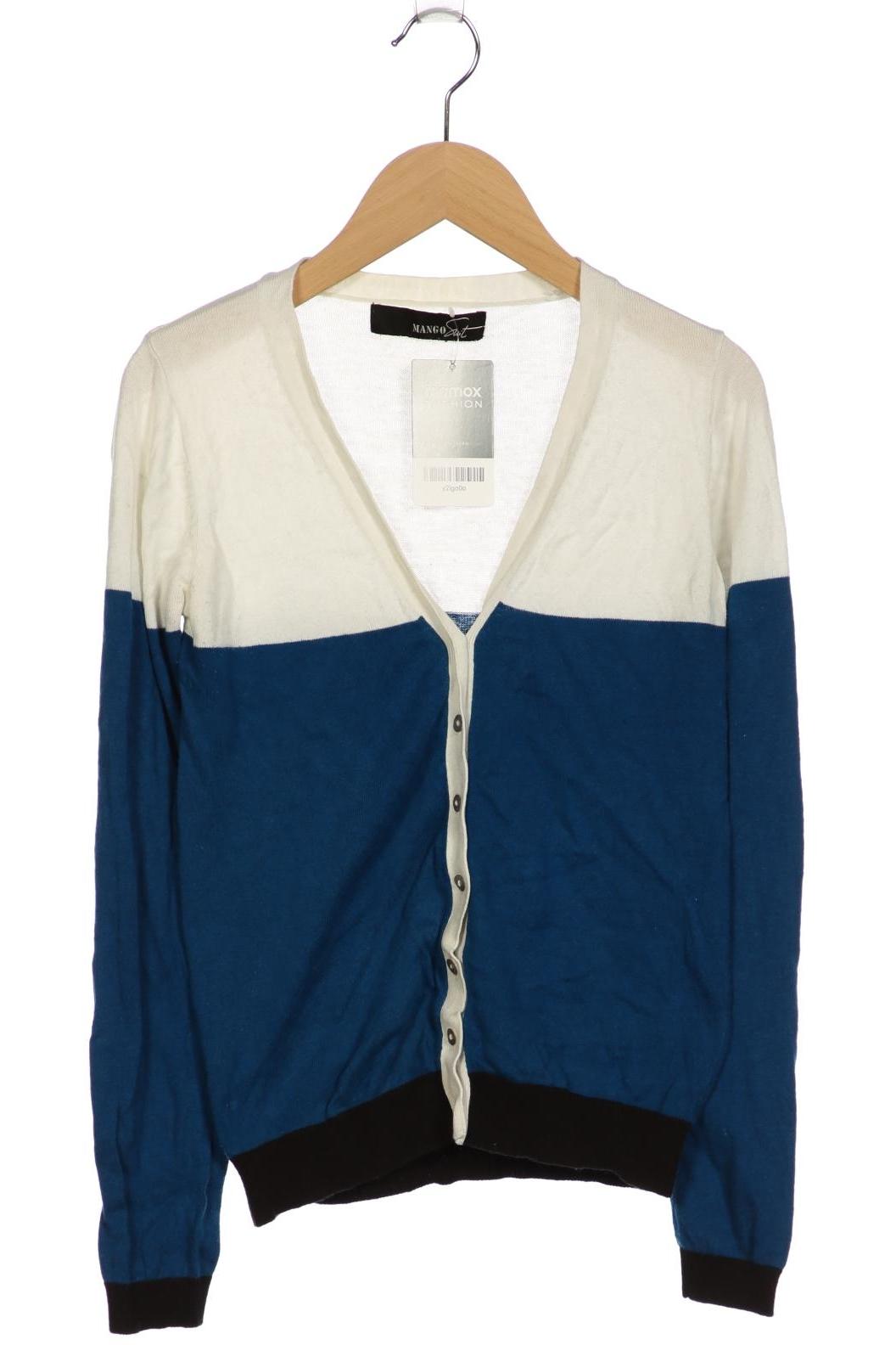 

Mango Damen Strickjacke, blau, Gr. 34