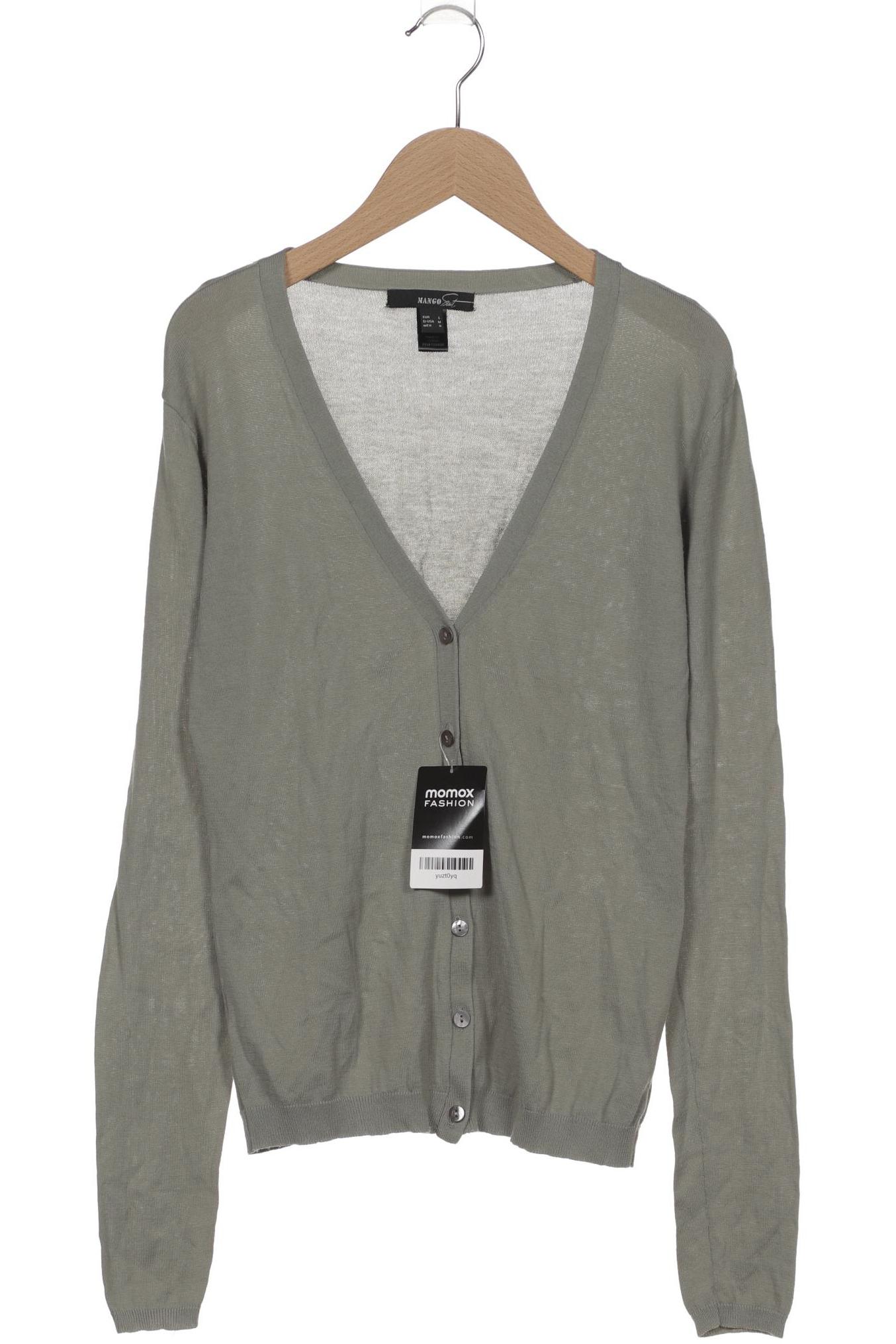 

Mango Damen Strickjacke, grün, Gr. 42