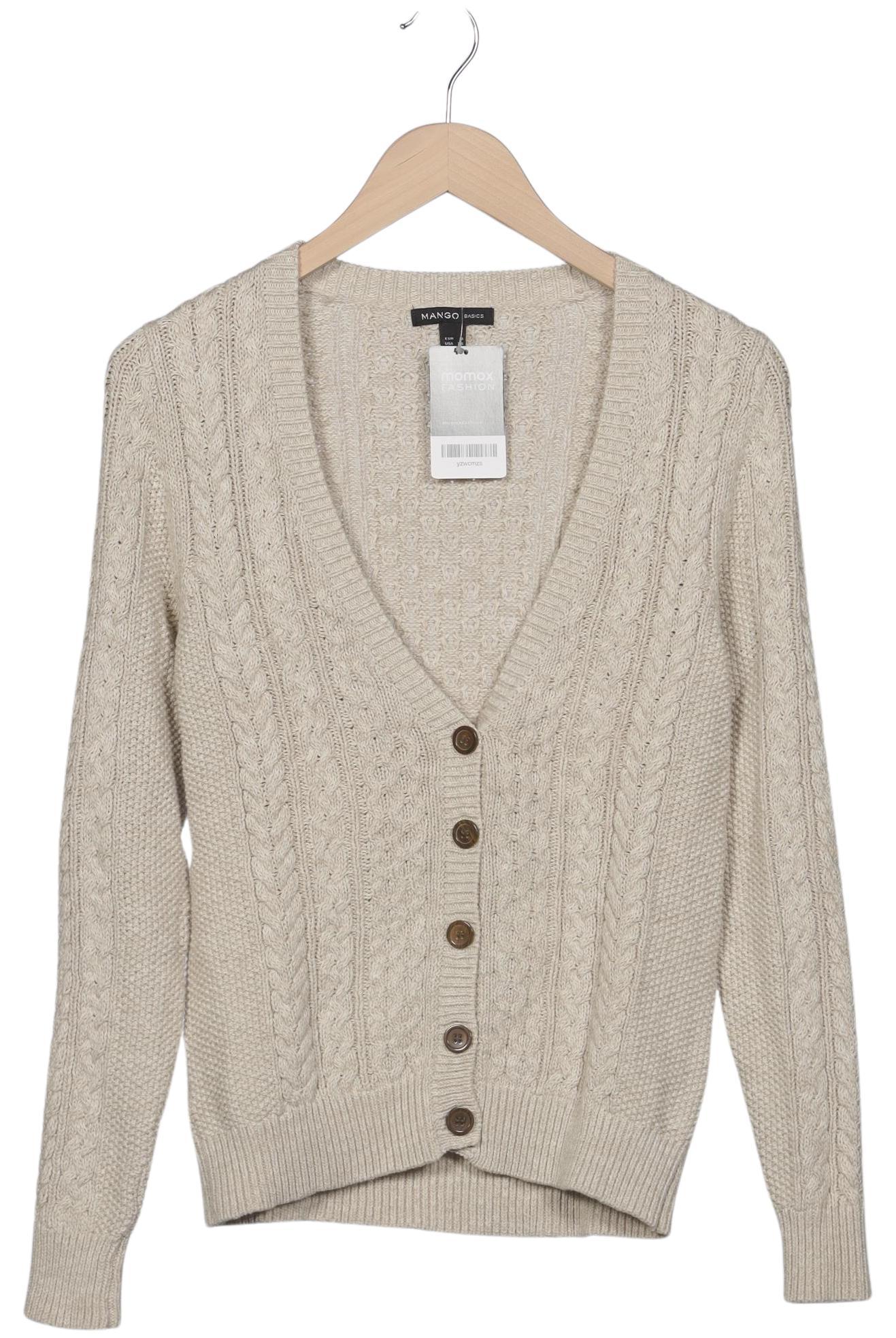 

Mango Damen Strickjacke, beige, Gr. 36