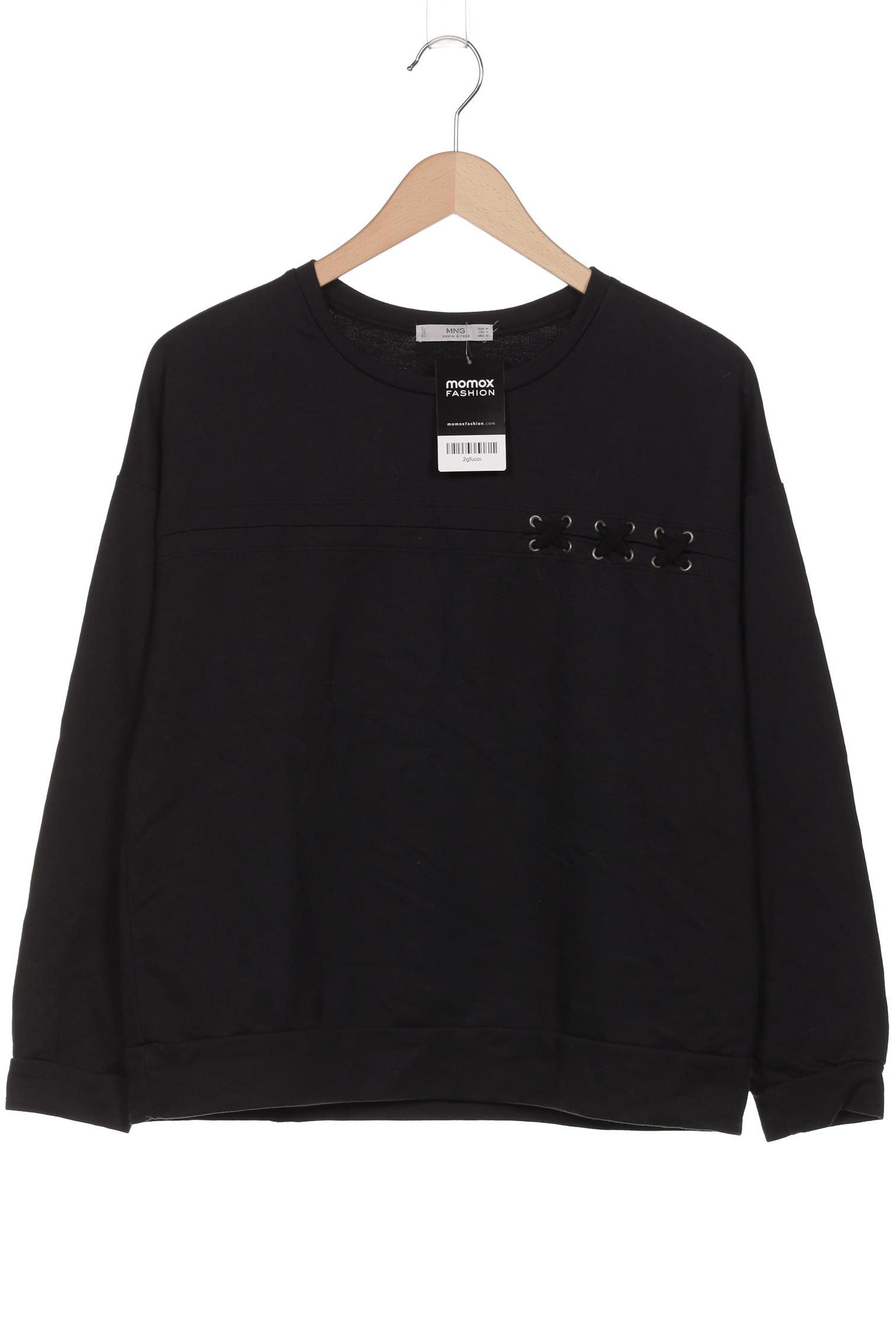 

Mango Damen Sweatshirt, schwarz, Gr. 38