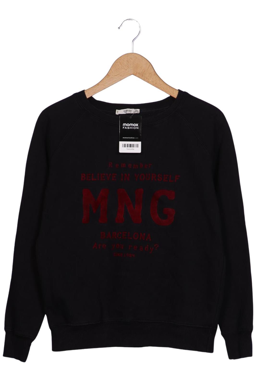 

Mango Damen Sweatshirt, schwarz, Gr. 36