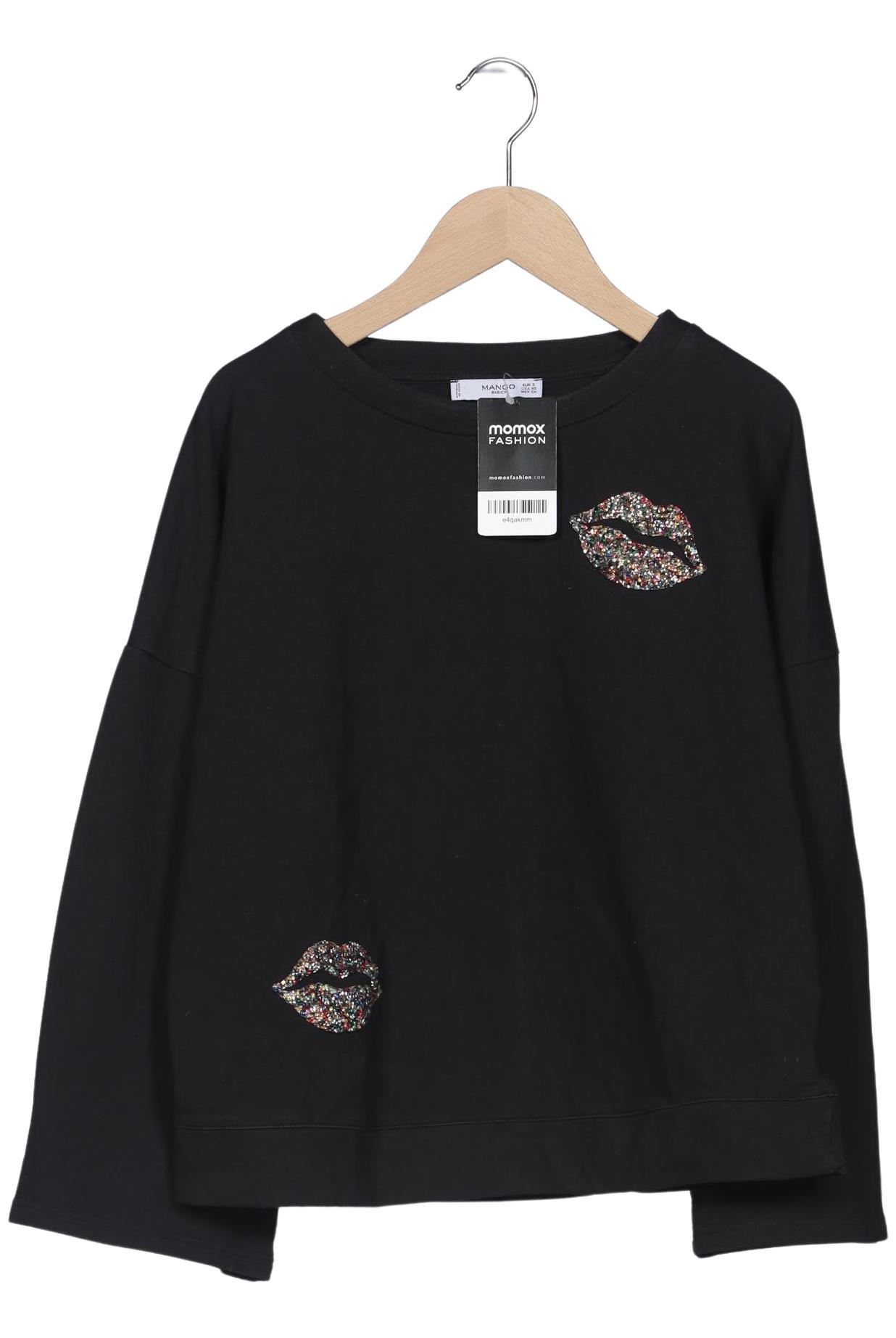 

Mango Damen Sweatshirt, schwarz, Gr. 36