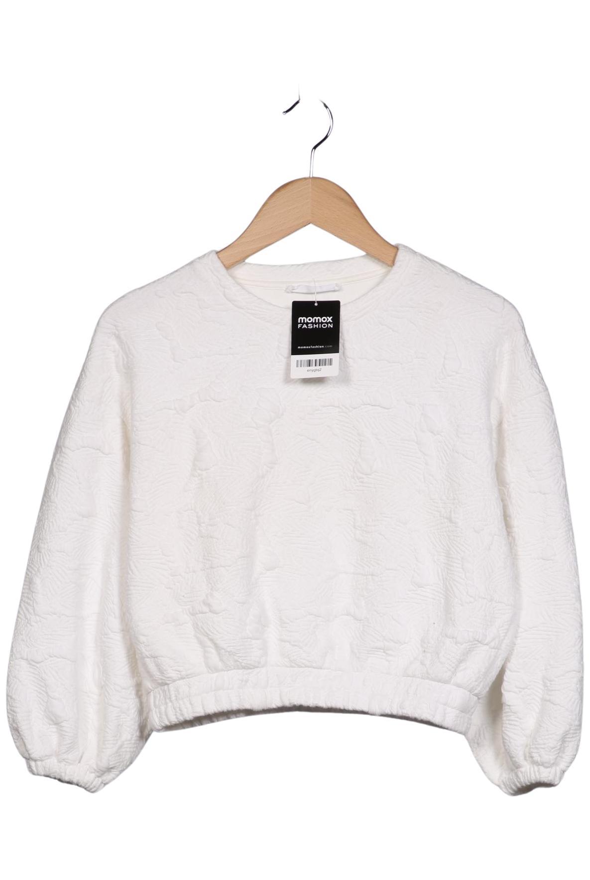 

Mango Damen Sweatshirt, weiß, Gr. 34