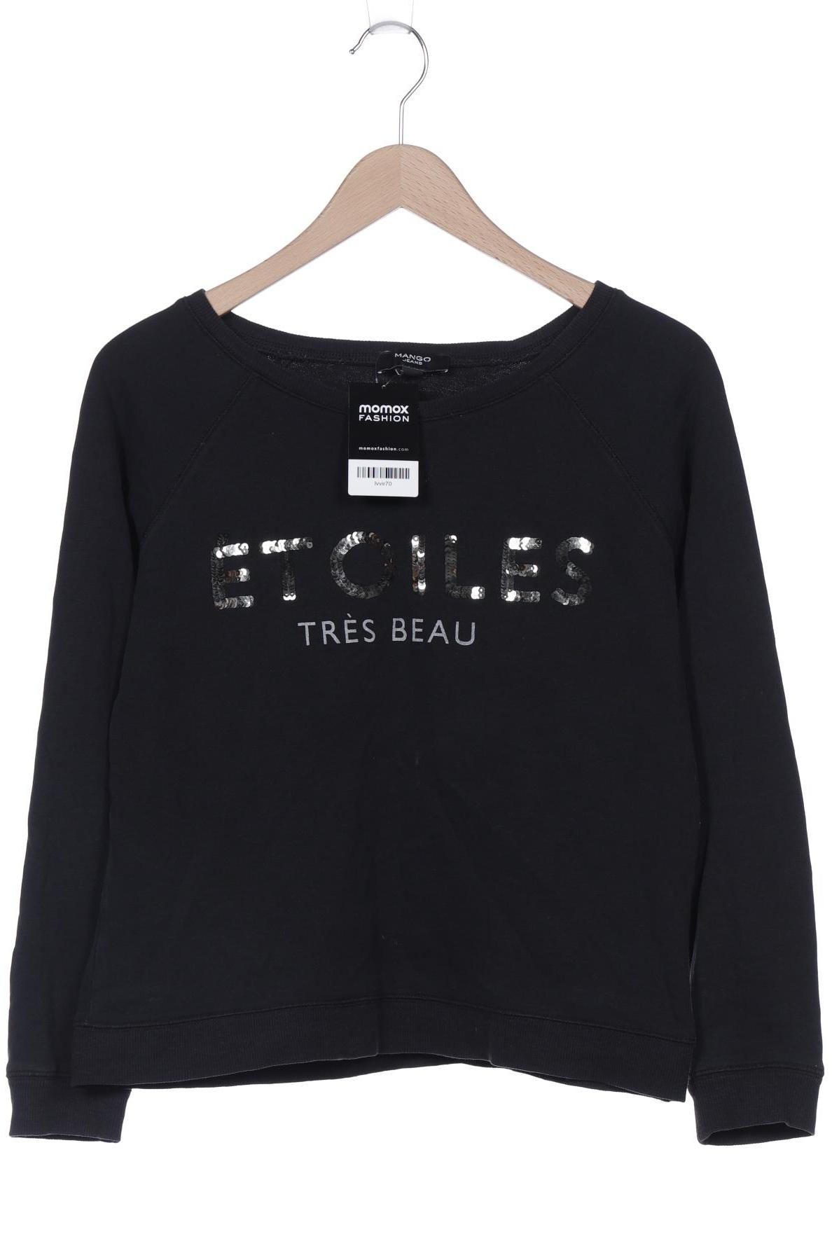 

Mango Damen Sweatshirt, schwarz, Gr. 38